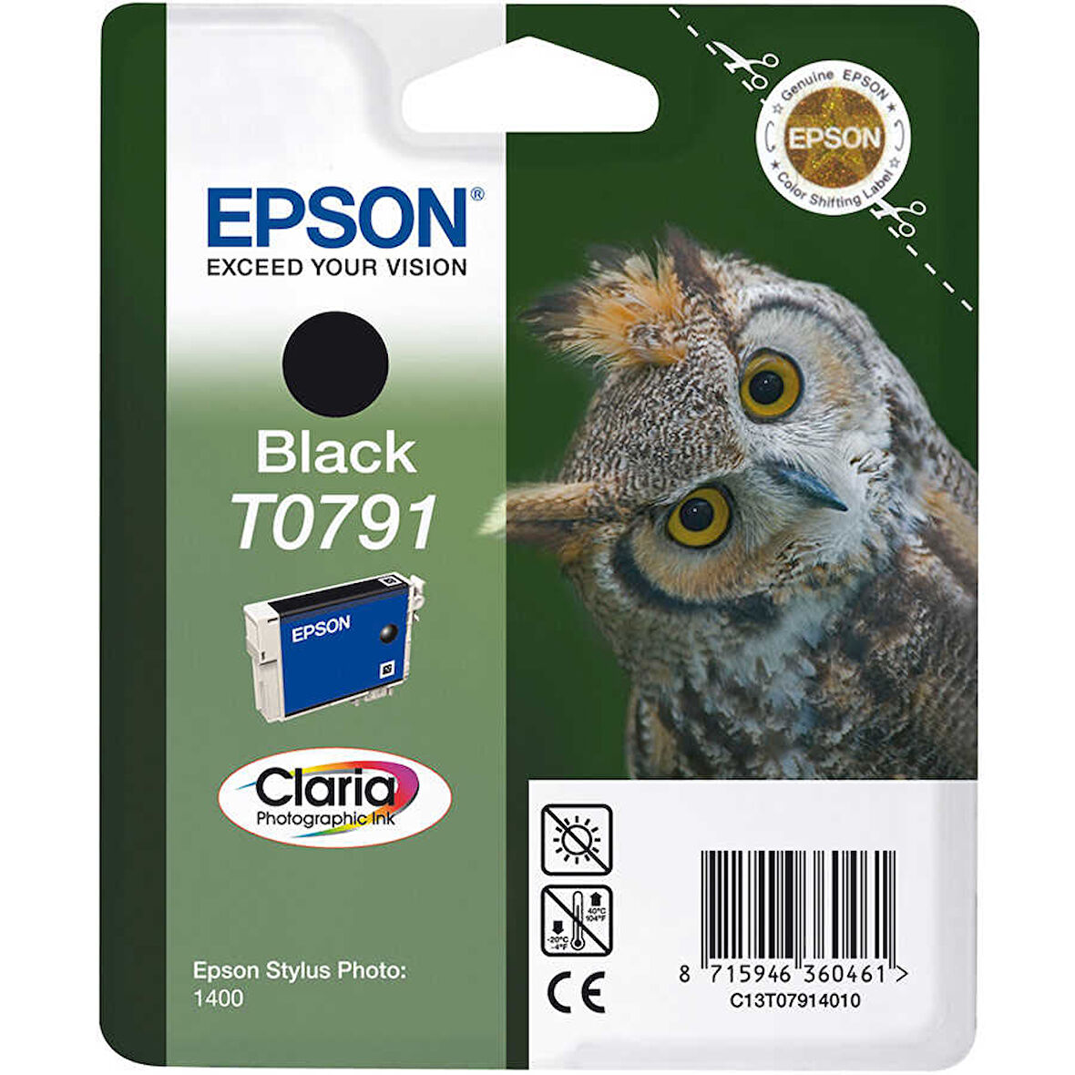 Epson T0791-C13T07914020 Siyah Orijinal Kartuş