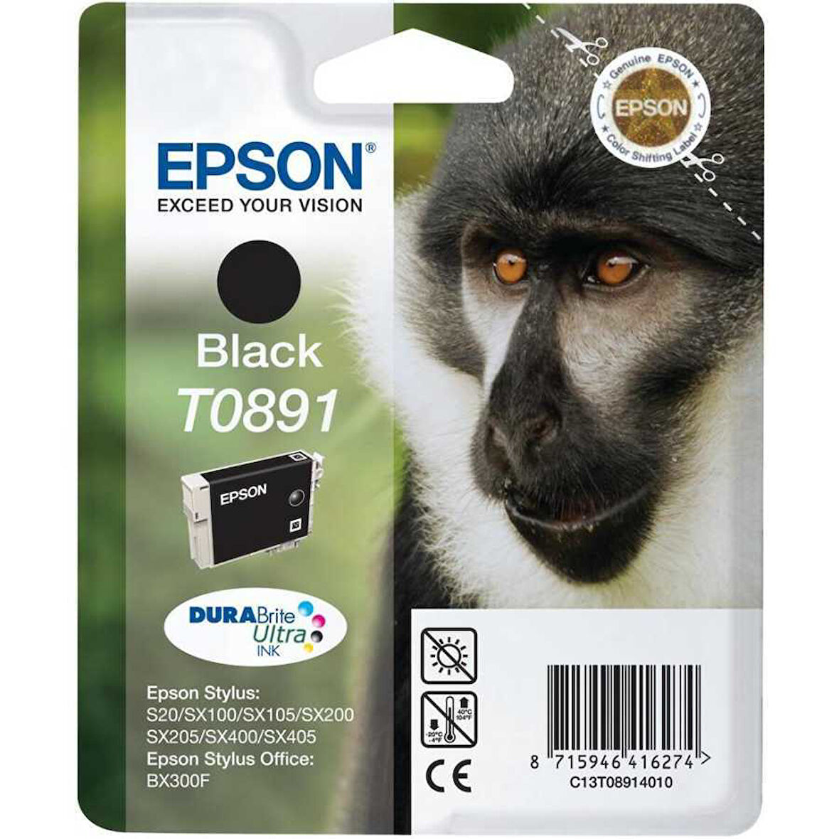 Epson T0891-C13T08914020 Siyah Orijinal Kartuş
