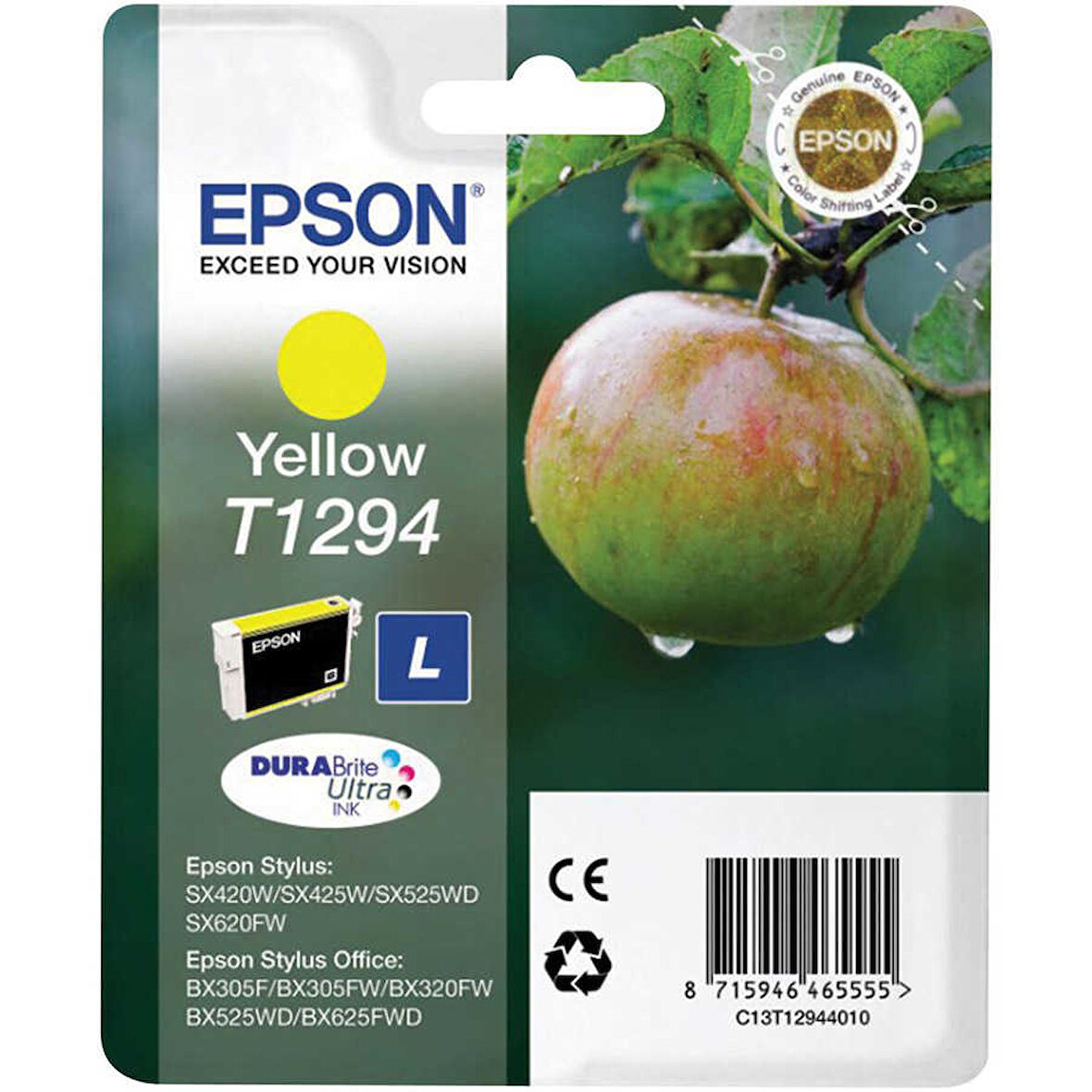 Epson T1294-C13T12944010 Sarı Orijinal Kartuş