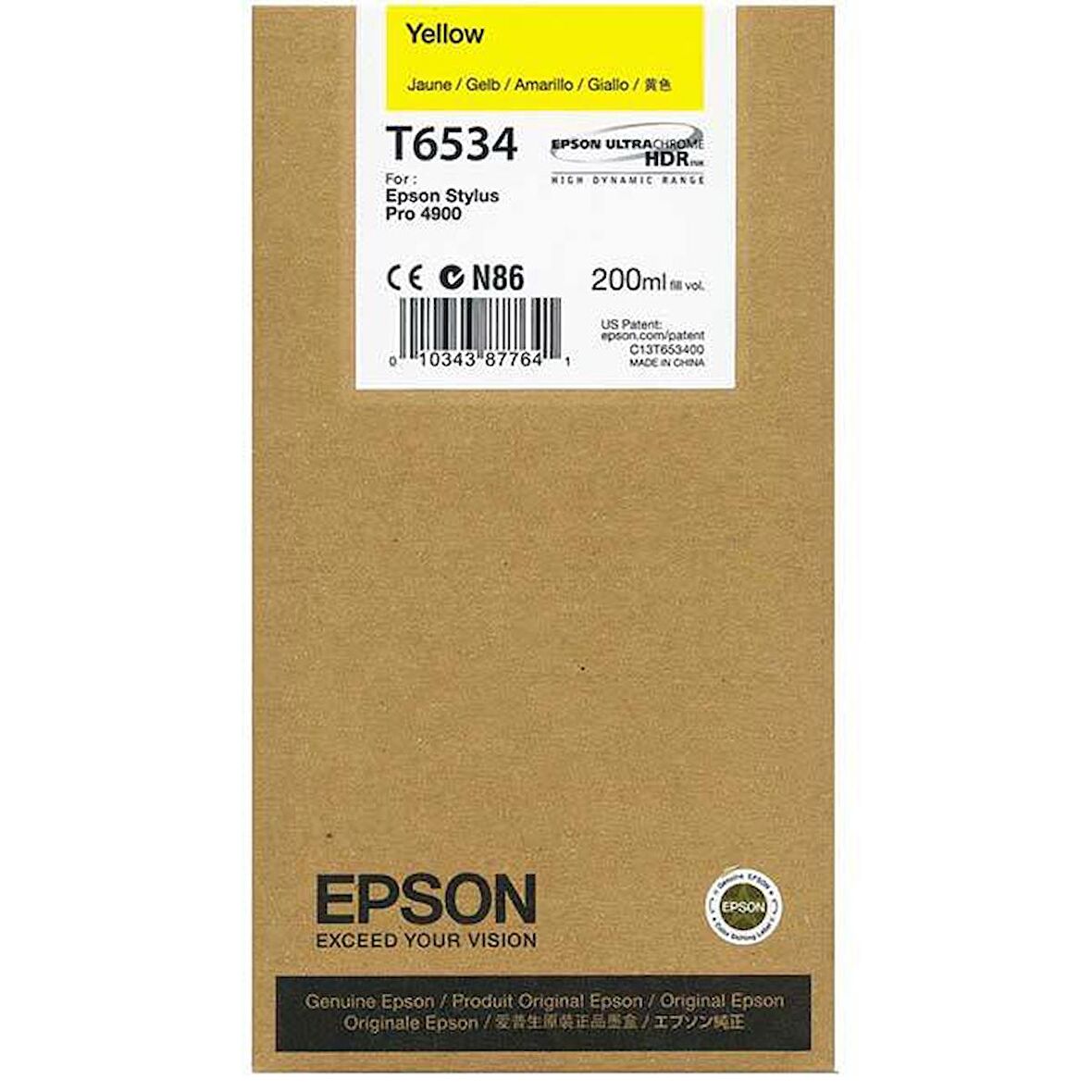 Epson T6534 C13T653400 Sarı Kartuş