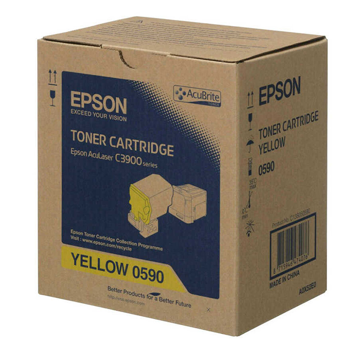 Epson CX-37C13S050590 Sarı Orijinal Toner