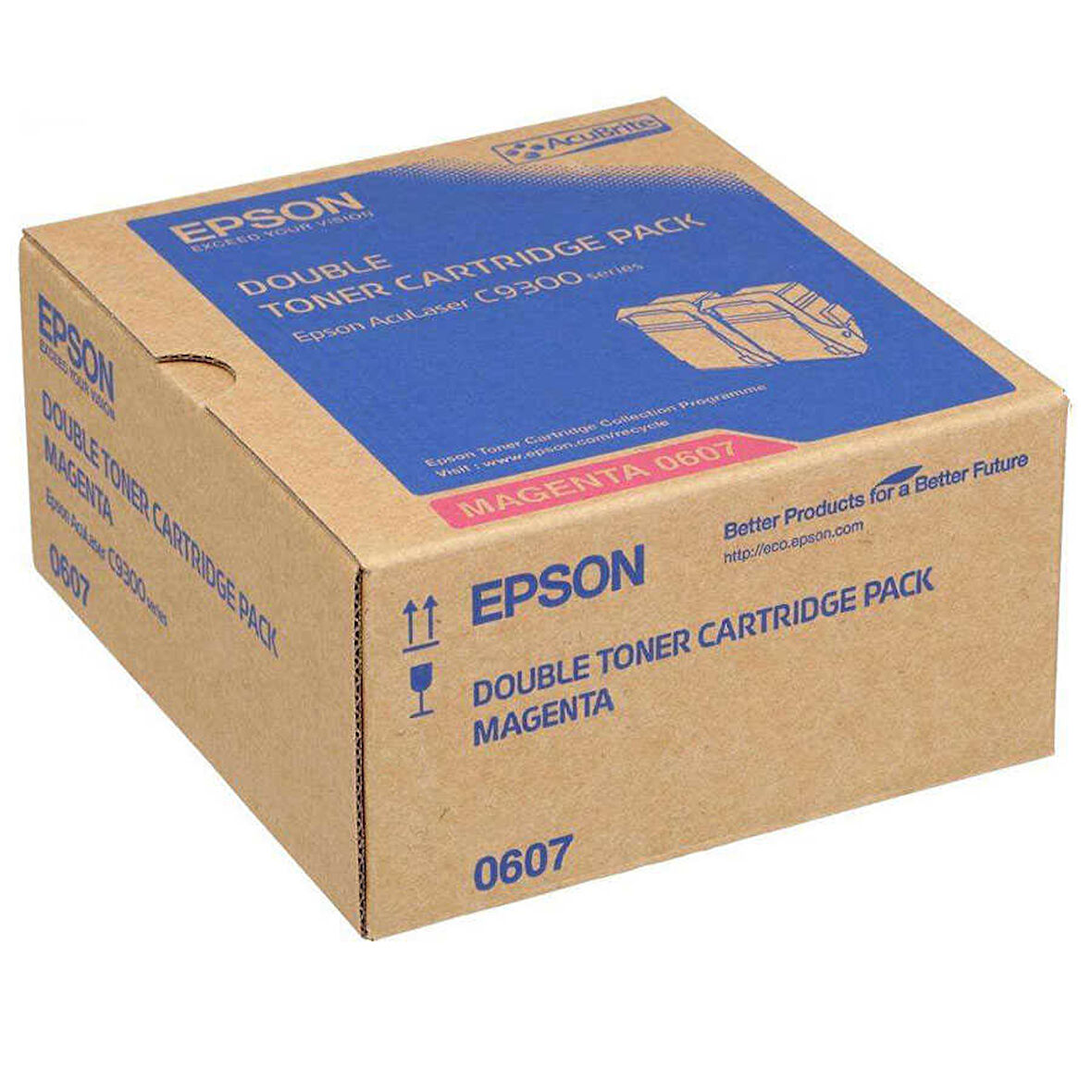 Epson C9300-C13S050607 Kırmızı Orijinal Toner İkili Paket