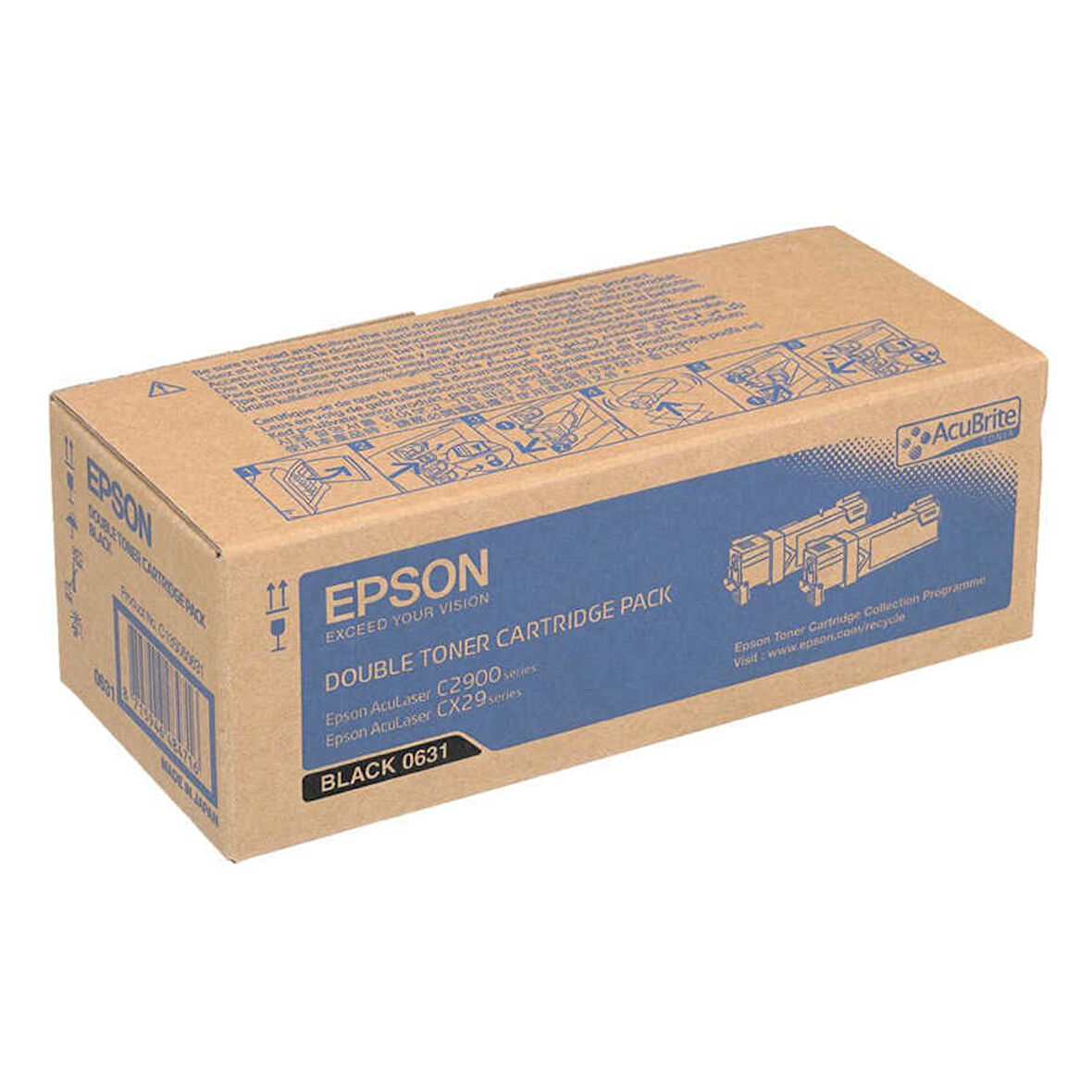 Epson CX-29C13S050631 Siyah Orijinal Toner İkili
