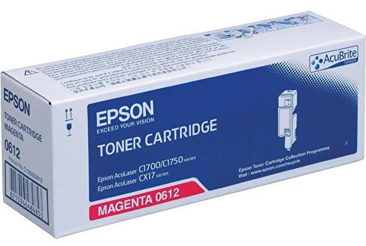 Epson Cx17 Magenta Kırmızı 1.400 Sayfa Toner S050612