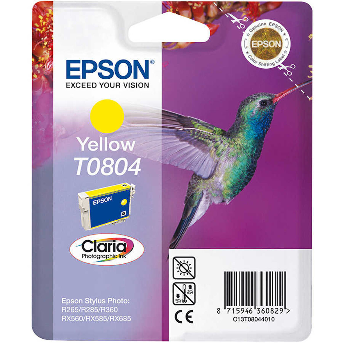 Epson T0804-C13T08044020 Sarı Orijinal Kartuş