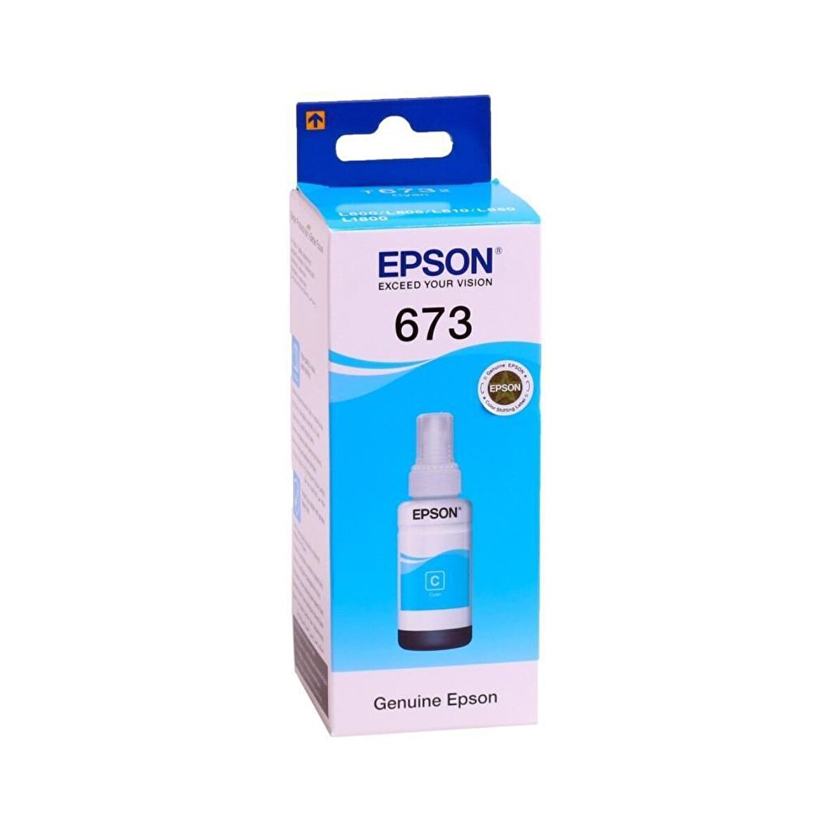 Epson T6732 L800-L810-L850-L1800 Cyan (Mavi) Mürekkep 70ml