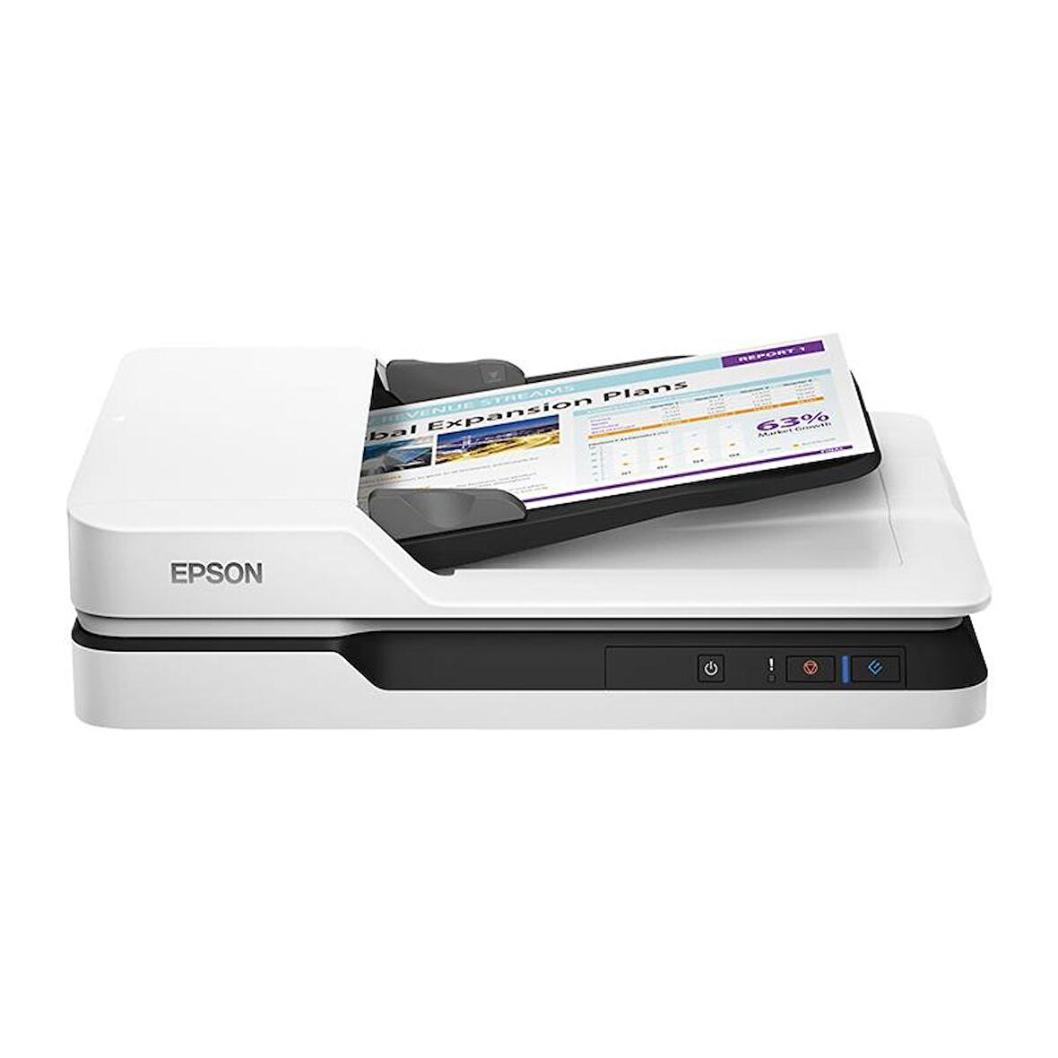 Epson WorkForce DS-1630 Döküman Tarayıcı, 1200x1200 dpi ( A4 ) 25 syf/dk USB 3.0