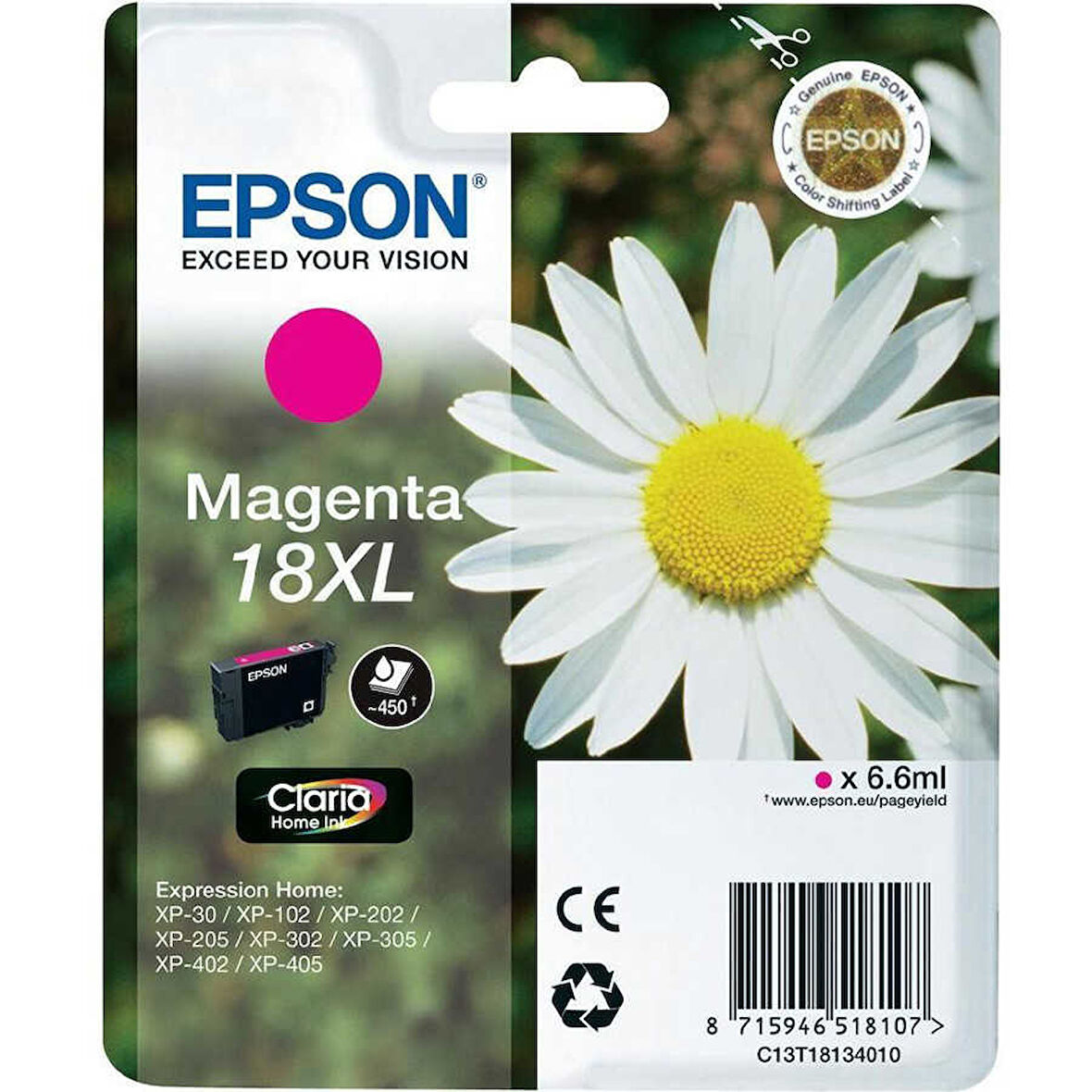 Epson 18XL-T1813-C13T18134020 Kırmızı Orijinal Kartuş