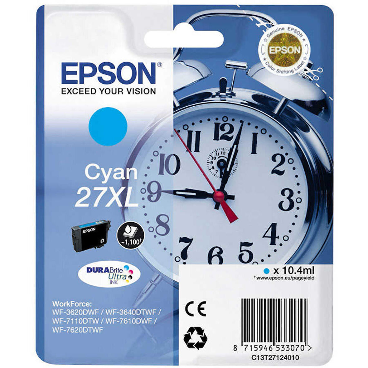 Epson 27XL-T2712-C13T27124020 Mavi Kartuş