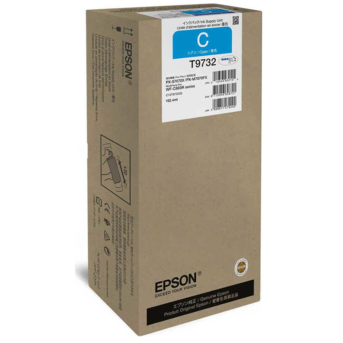 Epson T9732XL-C13T973200 Mavi Orijinal Kartuş Yüksek Kapasiteli