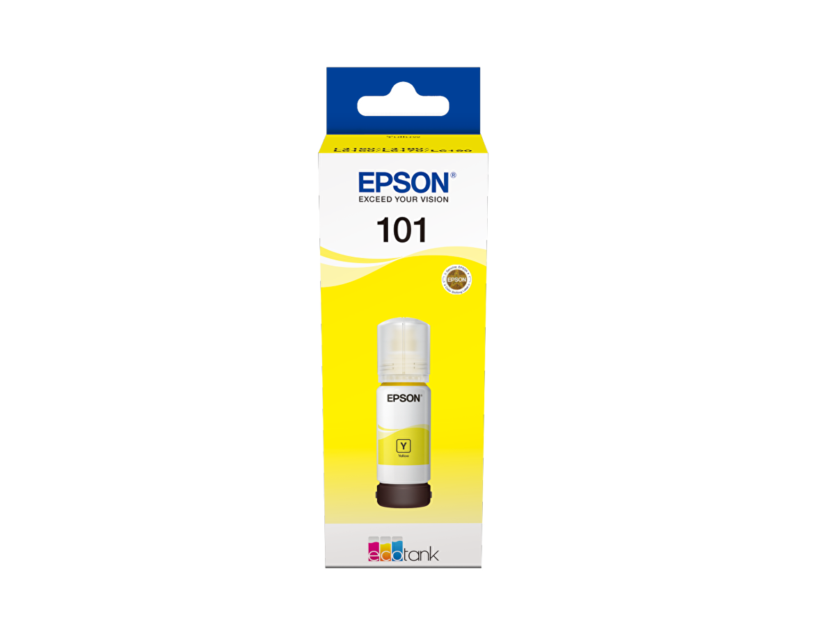 Epson 101 EcoTank Sarı Mürekkep Şişesi, 70 ml (C13T03V44A) Yellow