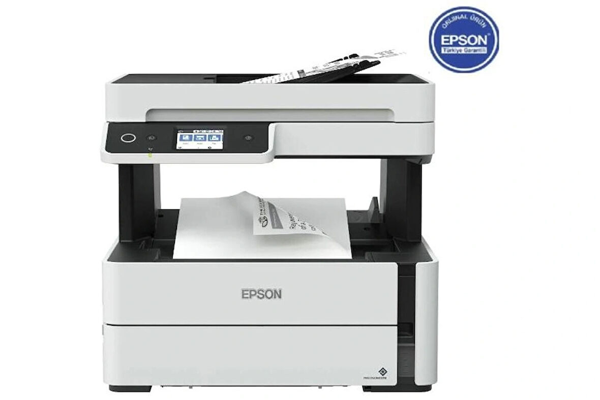 Epson EcoTank M3170 Wi-Fi+Tarayıcı+Fotokopi+Faks Mono Çok Fonksiyonlu Tanklı Yazıcı C11CG92404
