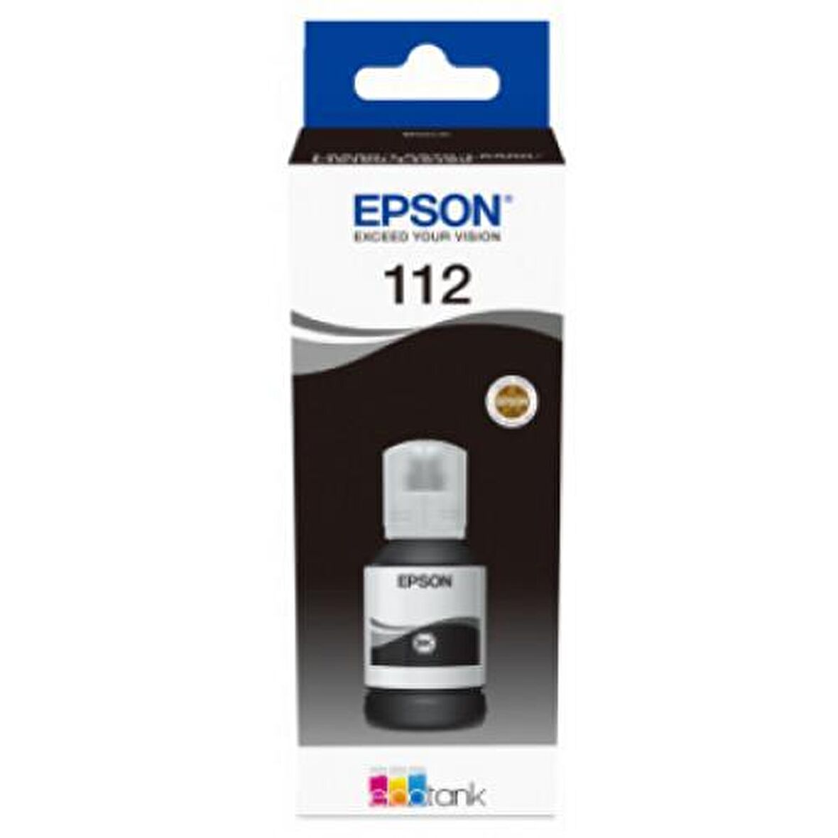 Epson 112 EcoTank Siyah Mürekkep Şişesi, 127 ml (C13T06C14A) Black