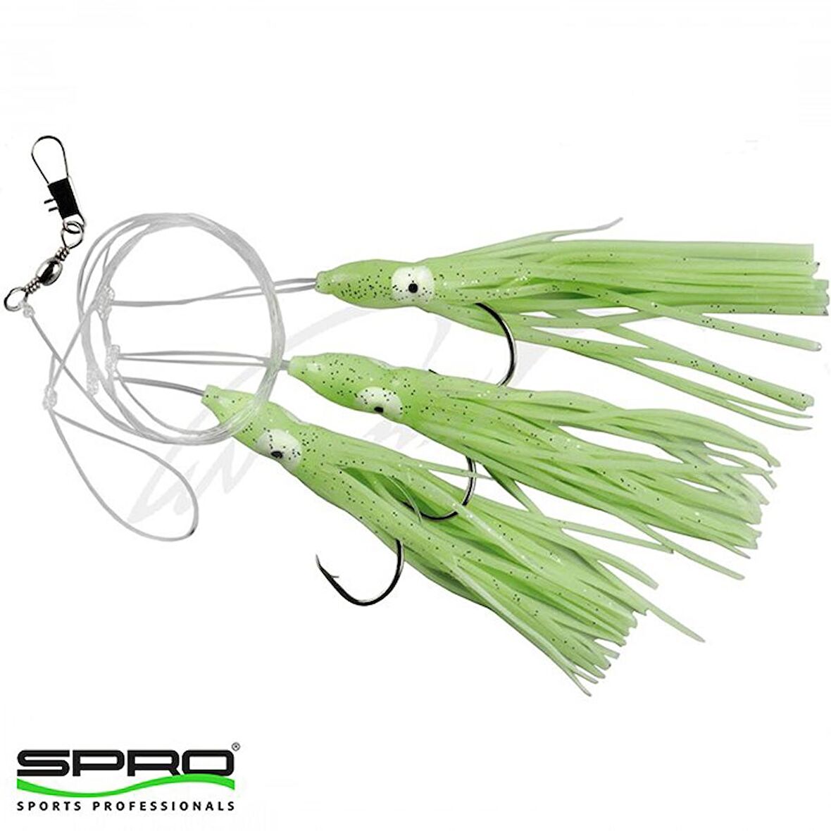 SPRO Octopus Rig Fluo 3 İğneli Ahtapot Köstek No 6/0