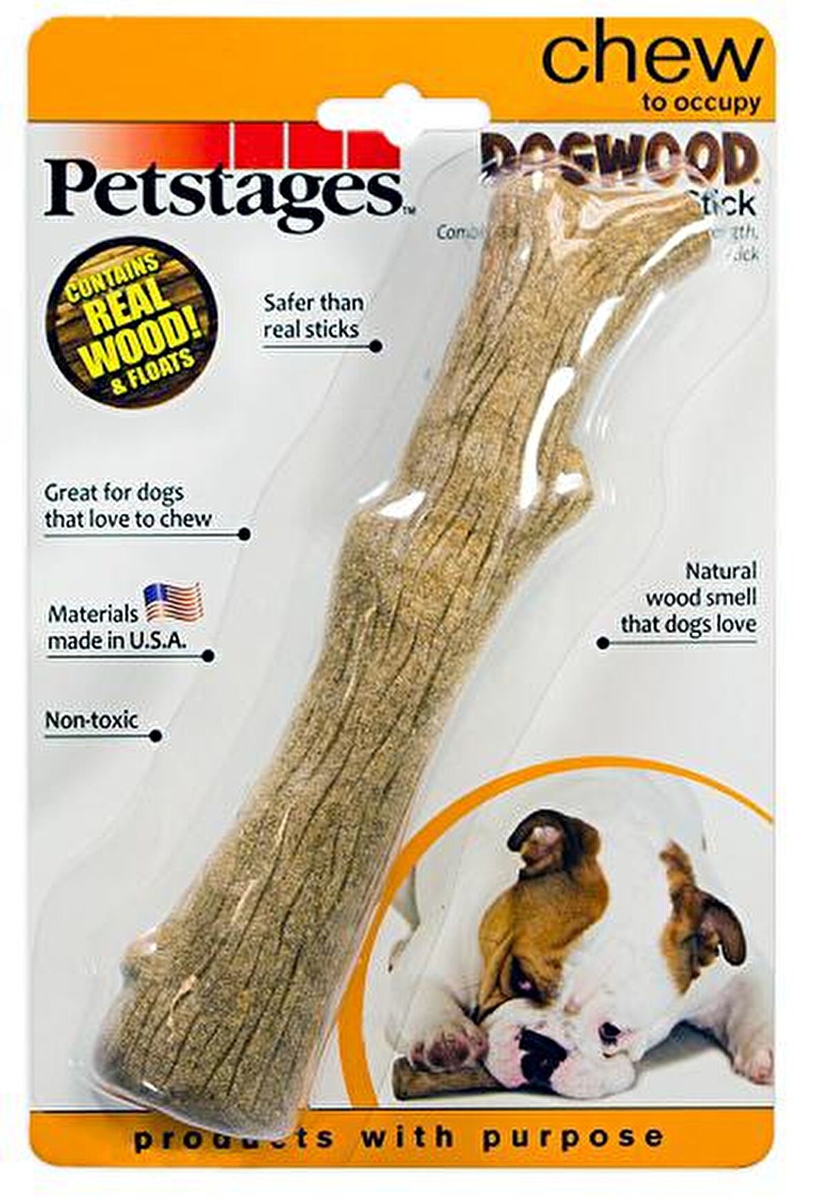 Petstages Durable Stick Köpek için Doğal Ağaç Kemirme Çubuğu Medium