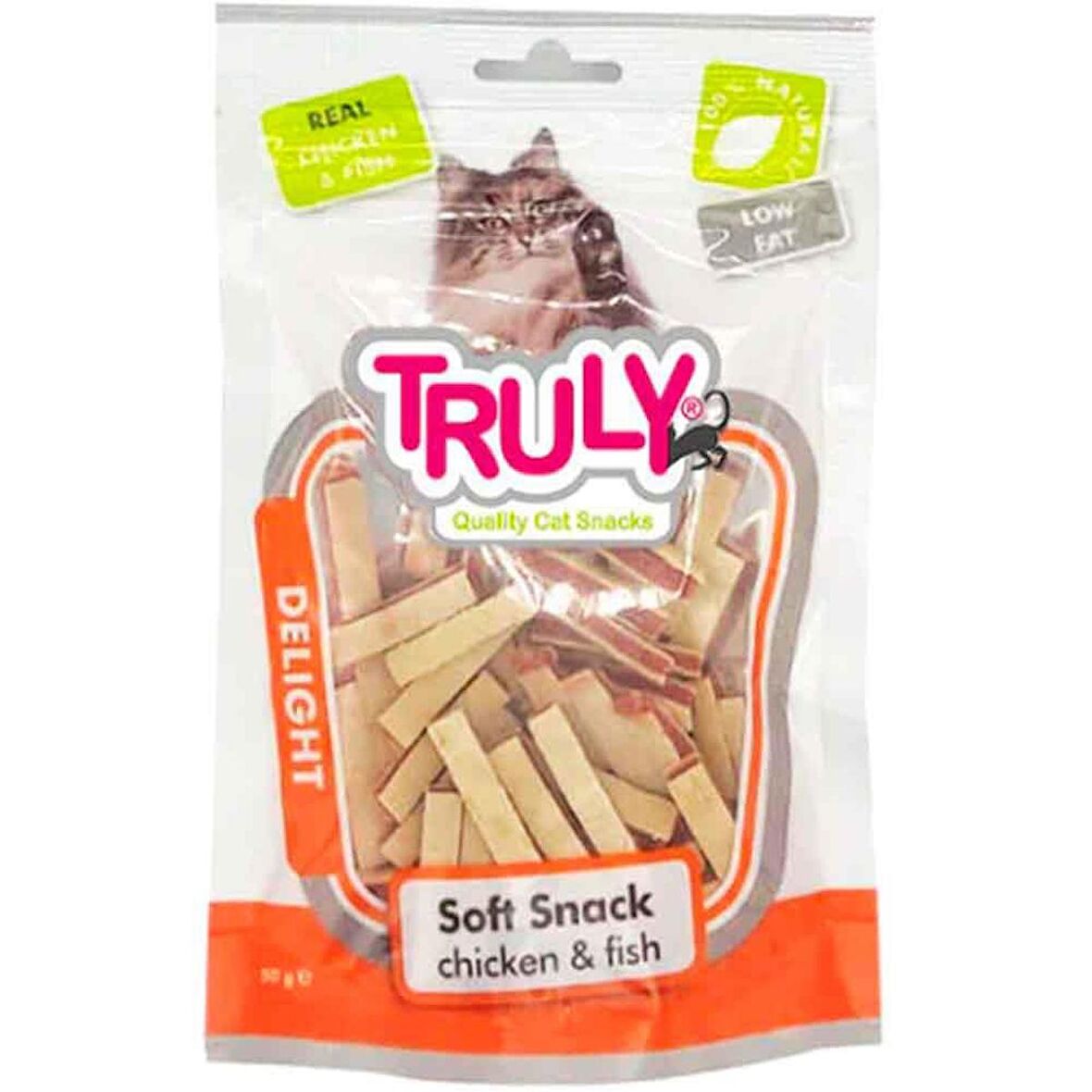 Truly Delight Tavuk Etli ve Balıklı Sandviç Kedi Ödül Maması 50 Gr