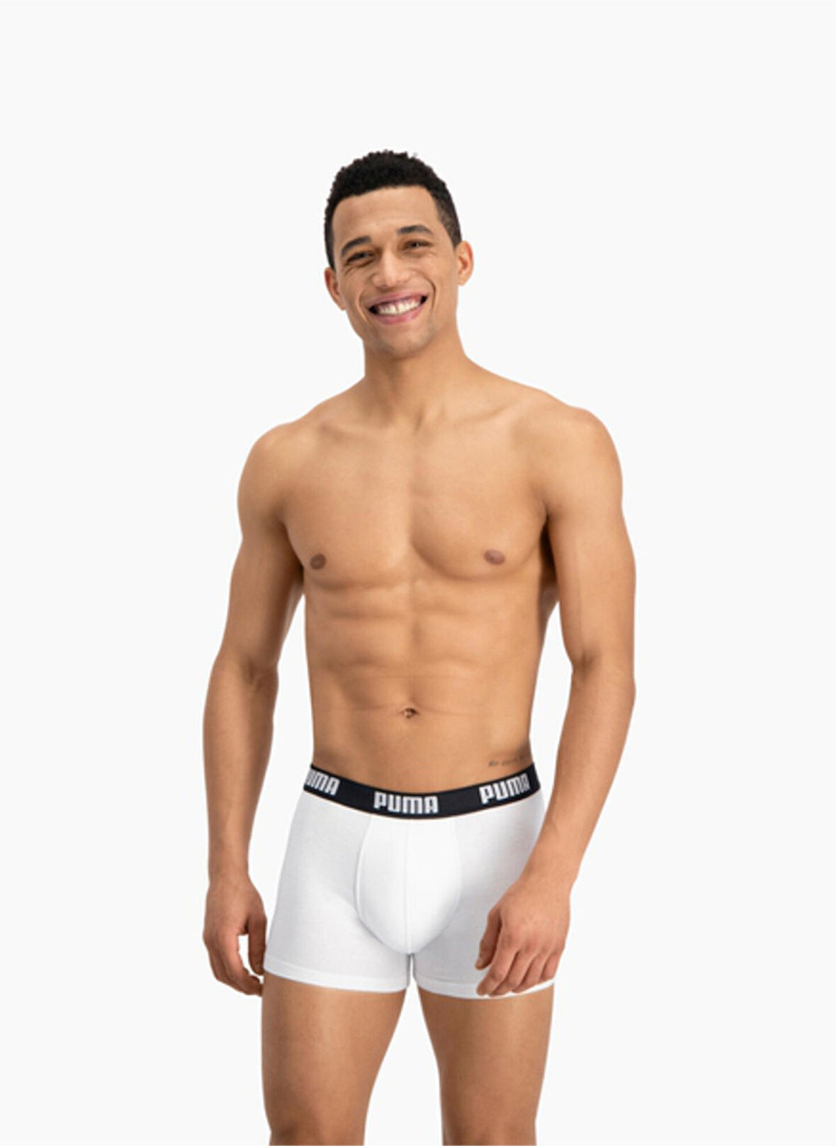 Puma Beyaz Erkek Boxer 90682307 PUMA BASIC BOXER 2P whi