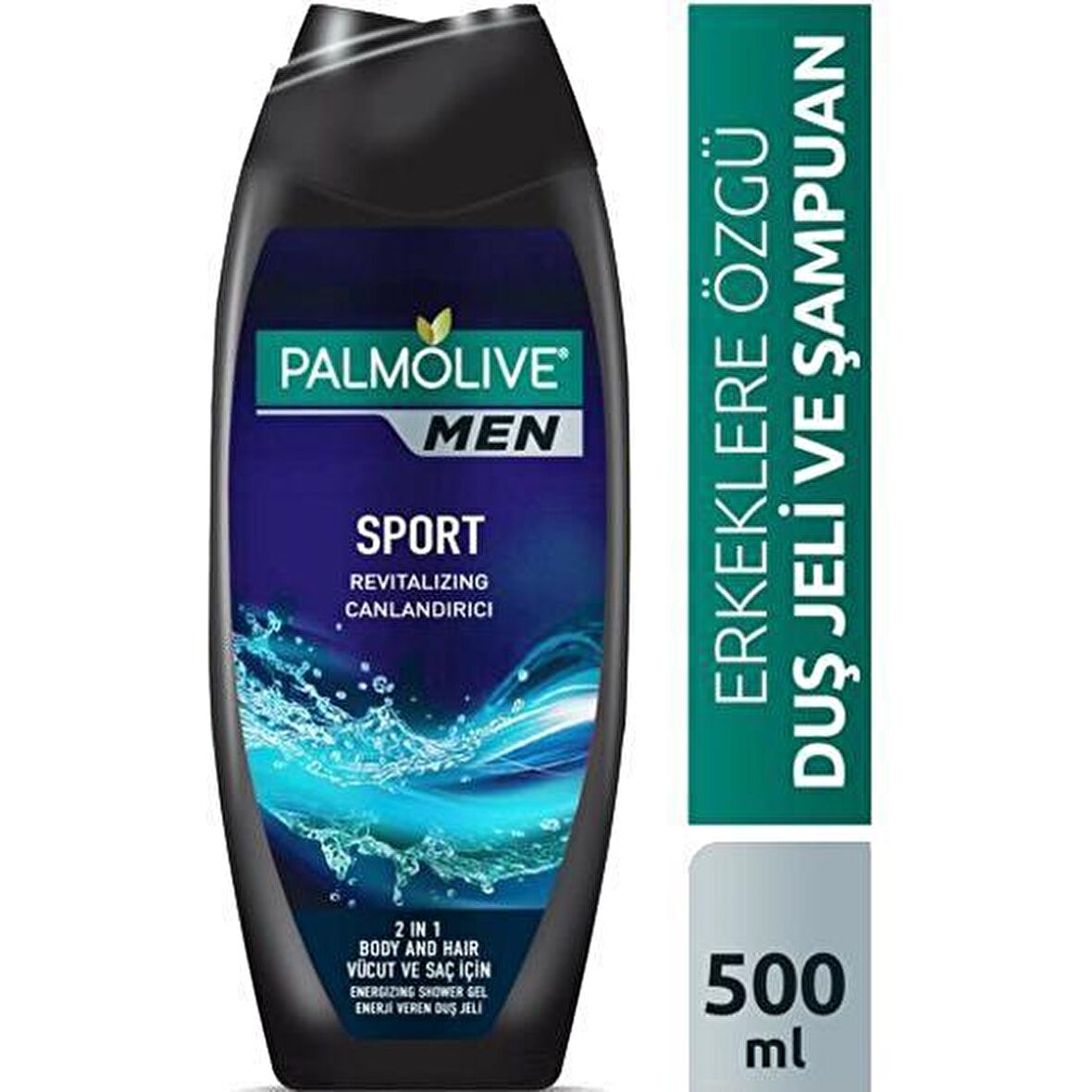 Palmolive Men Sport 3'ü 1 Arada Yüz,Vücut ve Saç için Duş Jeli ve Şampuan 500 Ml