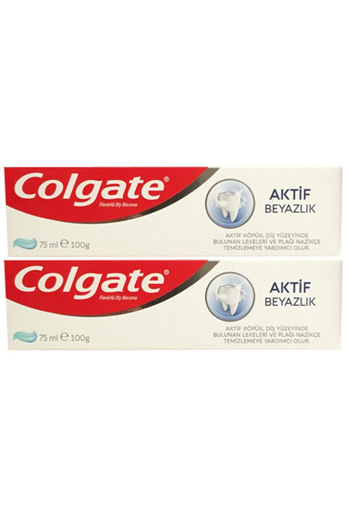 Colgate Aktif Beyazlık Beyazlatıcı Diş Macunu 75 ML x 2