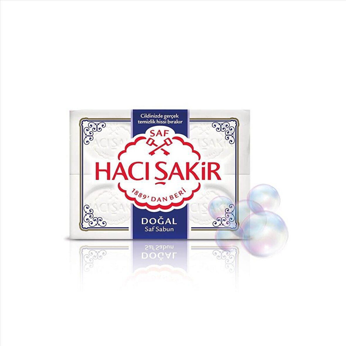 Hacı Şakir Doğal Saf Geleneksel Beyaz Kalıp Sabun 4x150 gr