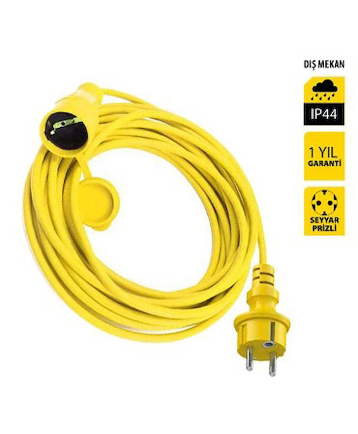 Stanley Uk 1515 15 m 3x1,5 mm Sey.Uzatma H05w-F Bakır-Sarı Kablo