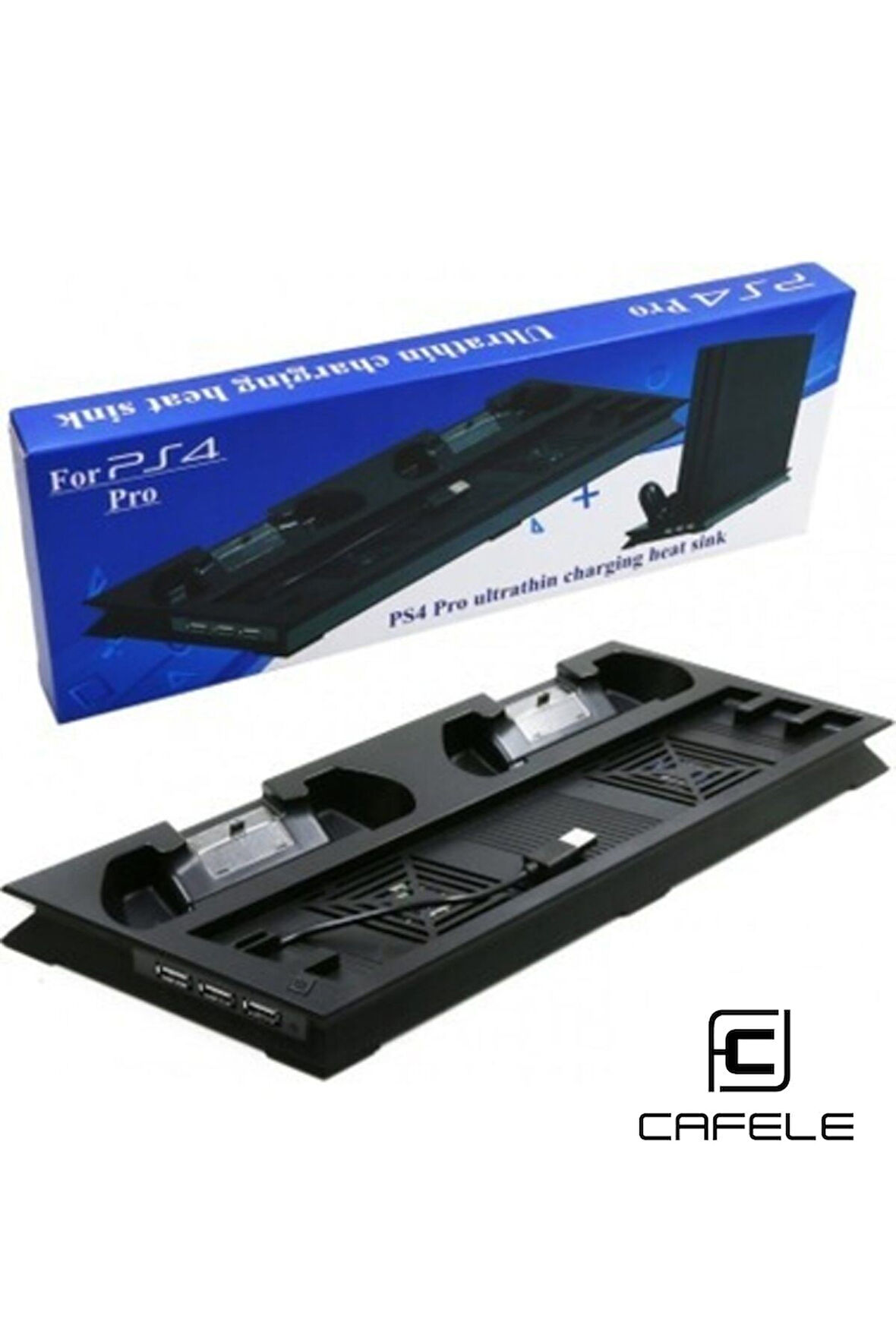 Ps4 Pro Uyumlu Dikey Şarj Stant Çift Fanlı Soğutma Şarj Istasyonu