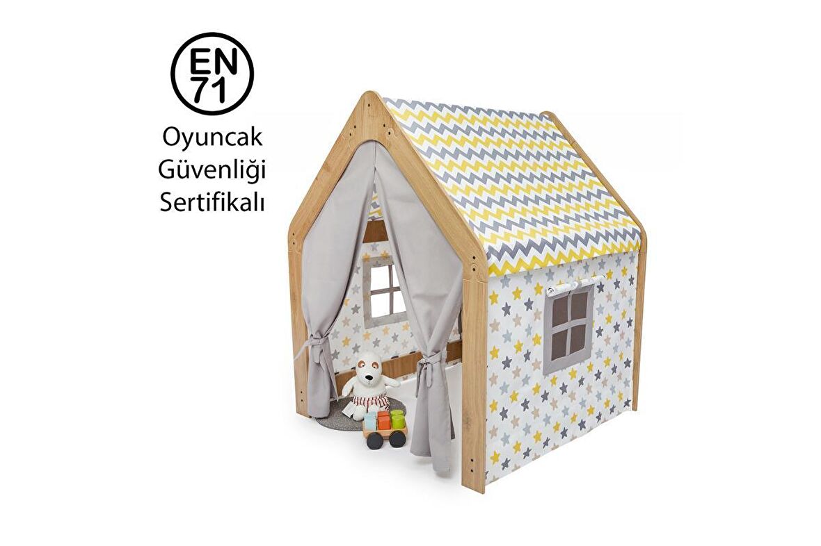 Çocuk Oyun Evi / Çadırı - Naturel / 3-6 Yaş