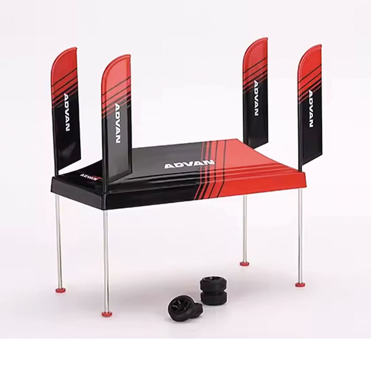 1:64 ADVAN Paddock Service Tent Set Mini GT Minyatür Model Araba Servis Çadır Seti