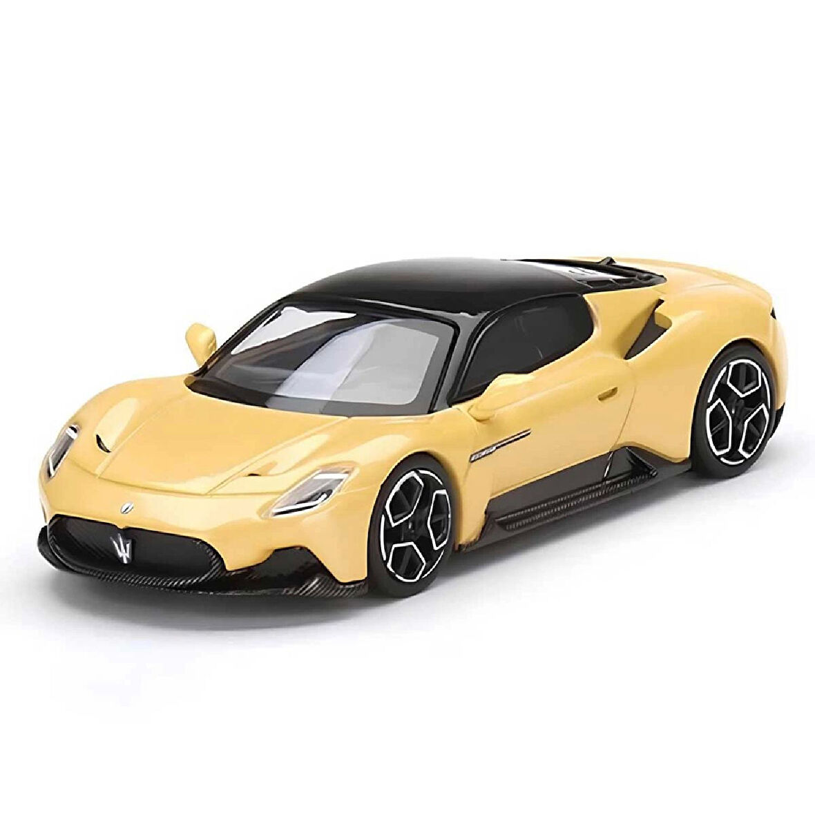 1:64 Diecast BBR Maserati MC20 Giallo Genio Mini GT Model Araba