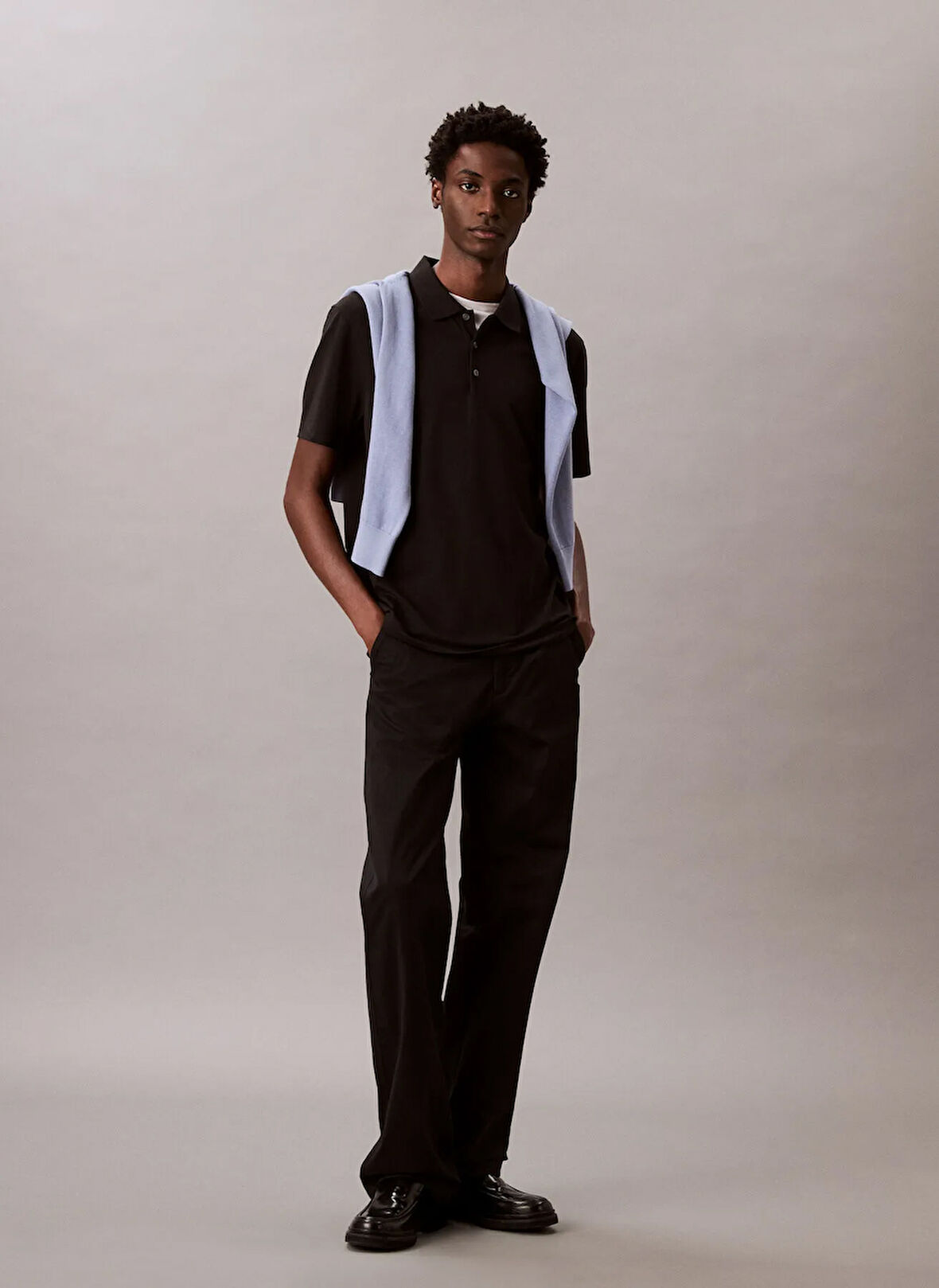 Calvin Klein Siyah Erkek Polo T-Shirt LV04LB220GUB1_SS STRIPE STRECH JACQ