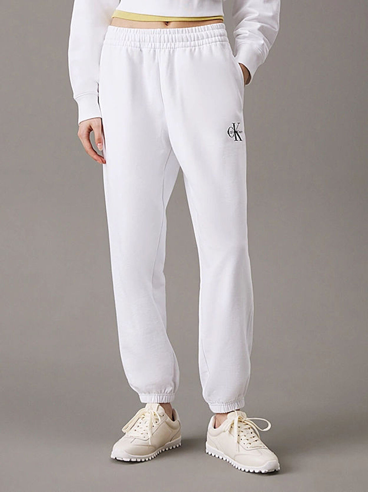 CK Jeans MONOLOGO FRENCH TERRY JOGGER Kadın  Eşofman Altı LV047B235G-YAA