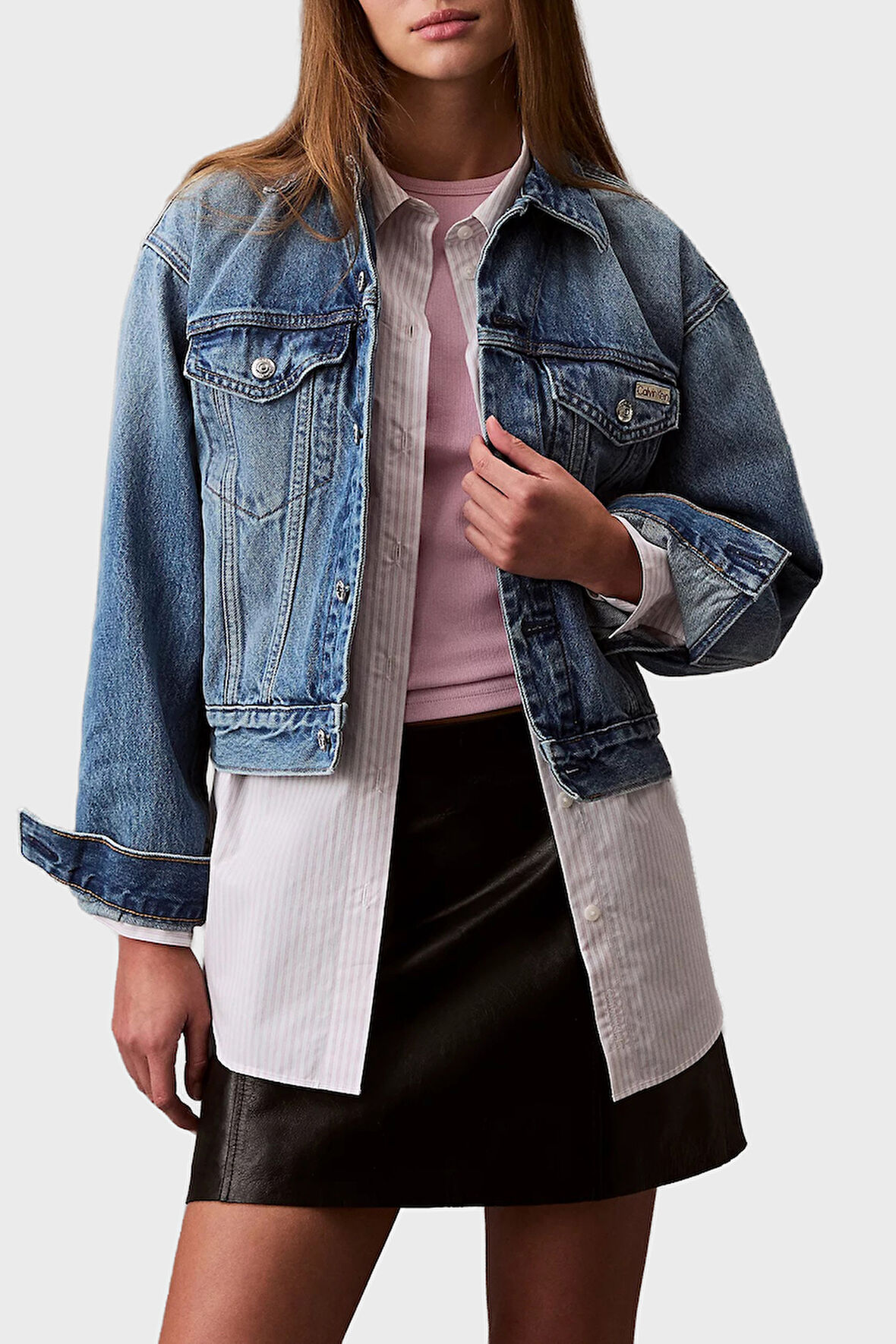 Calvin Klein Kadın Kot Ceket LV047B075G UQY