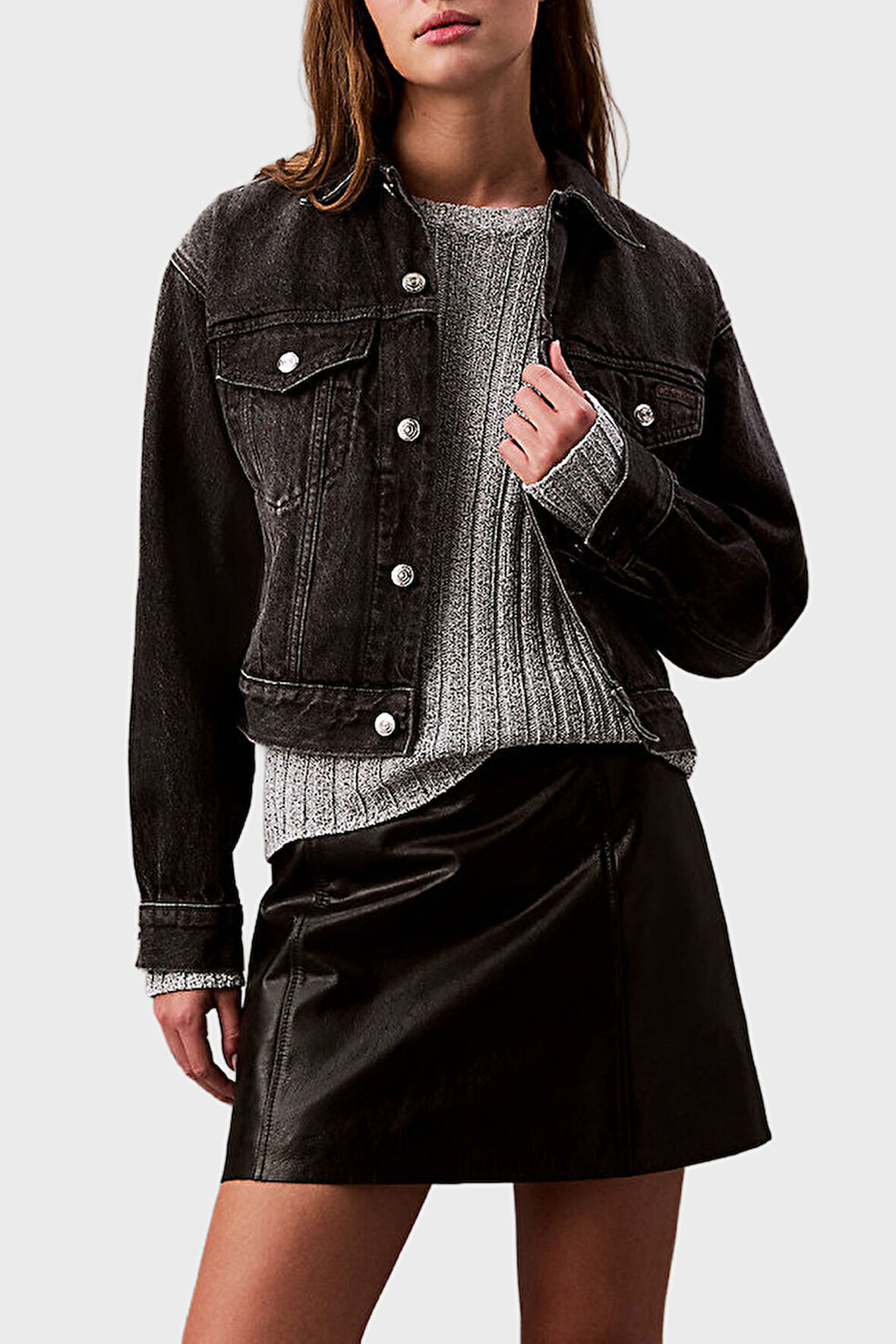 Calvin Klein Kadın Kot Ceket LV047B741G RDD