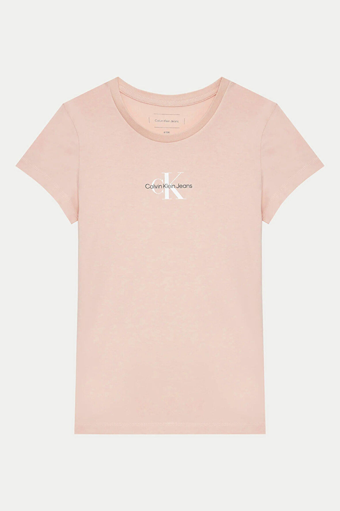 Kız Çocuk Ck Micro Monogram Logo T-Shirt - Pembe | 10 Yaş