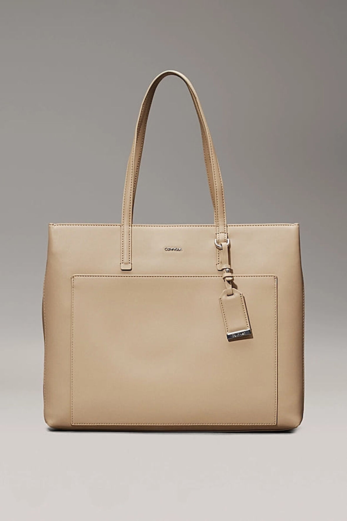 Kadın Ck Must Medium Shopper Omuz Çantası - Bej | undefined