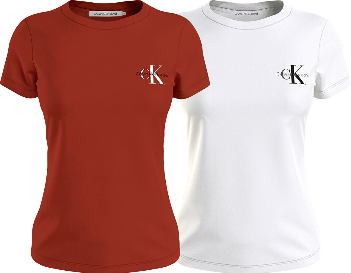 CALVIN KLEIN 2-PACK MONOLOGO SLIM TEE T-Shirt