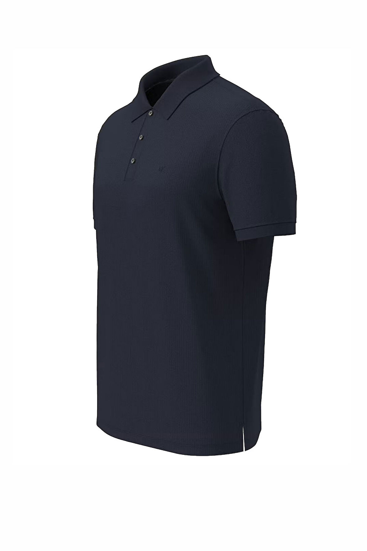 Erkek SS Supima Chest EMB Polo Yaka T-Shirt - Lacivert | XS