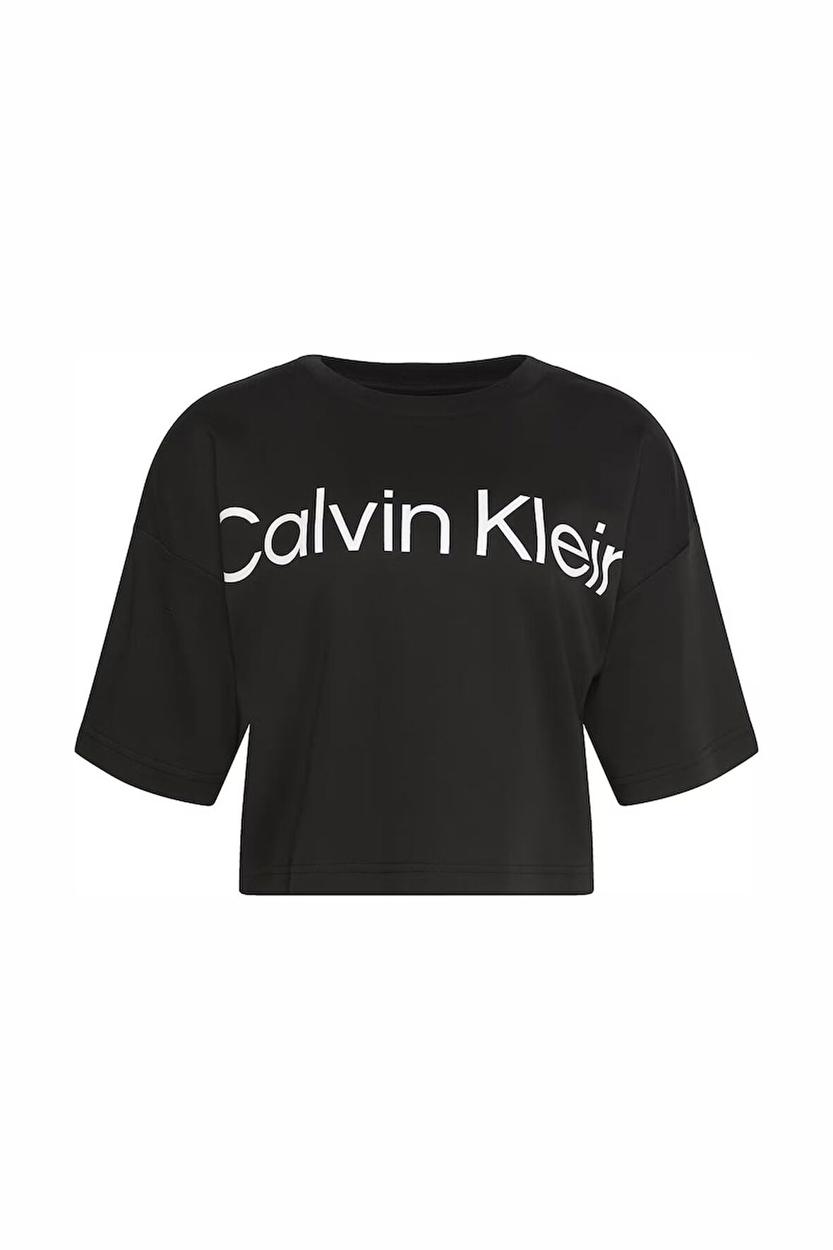 Kadın A-SS Boxy Logo Graphic T-Shirt – Siyah | XS
