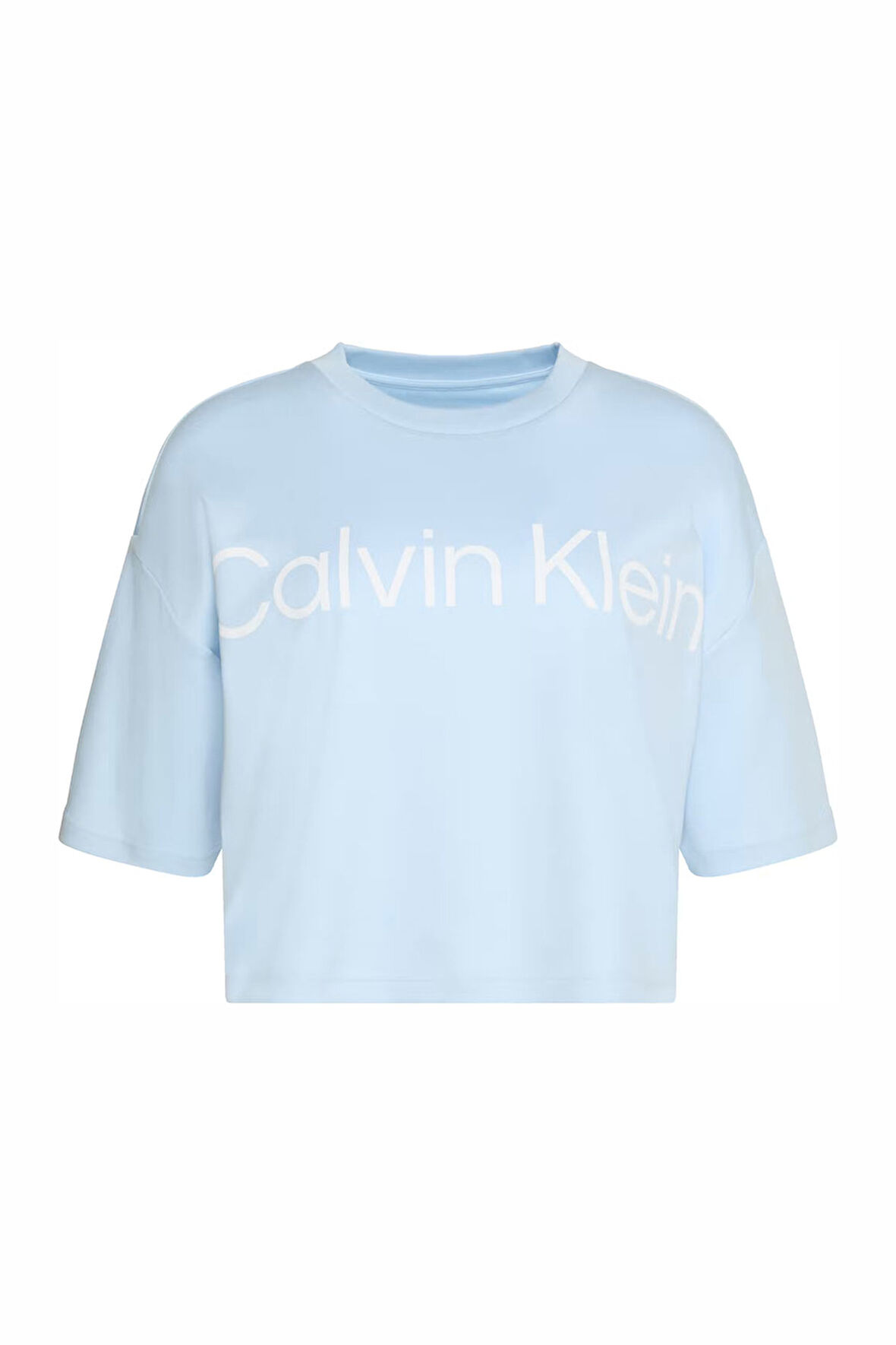Kadın A-SS Boxy Logo Graphic T-Shirt - Mavi | M