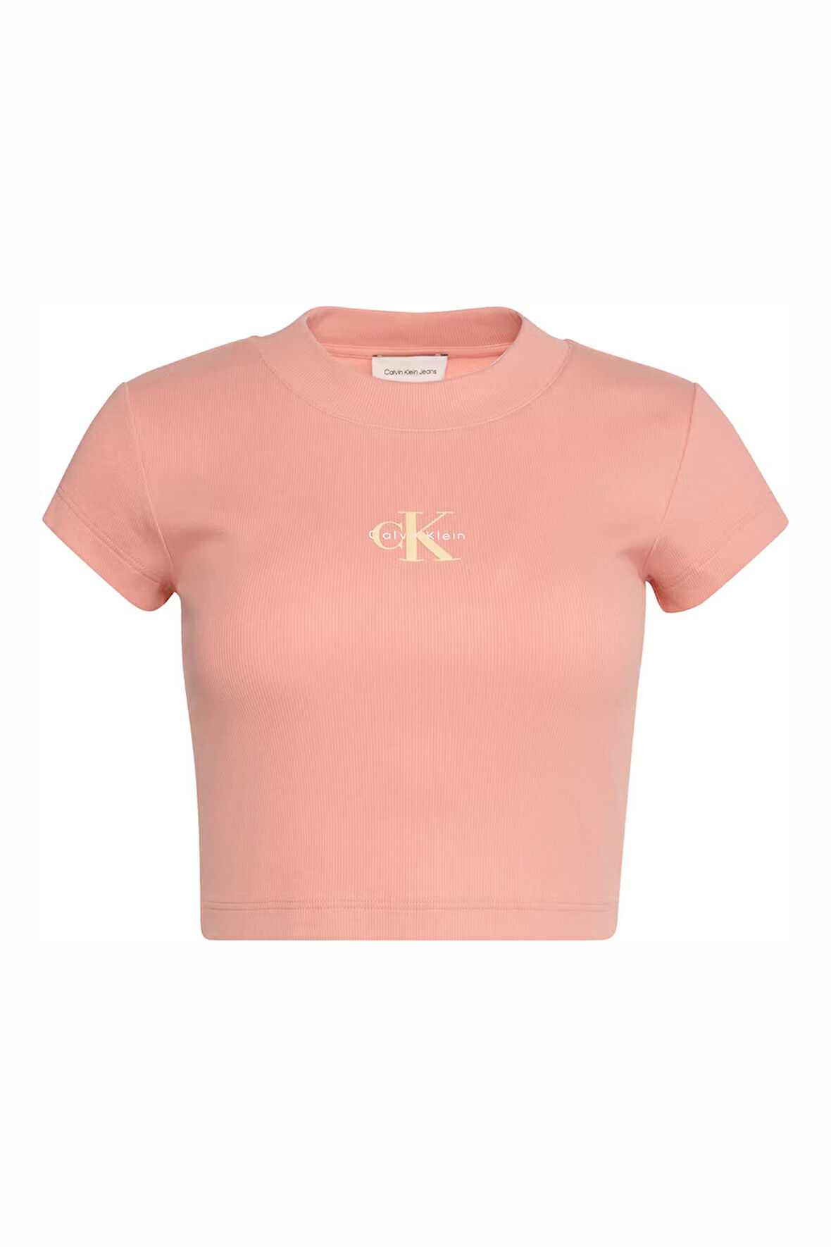 Kadın Monogram Logo Baby Fit T-Shirt - Turuncu | M