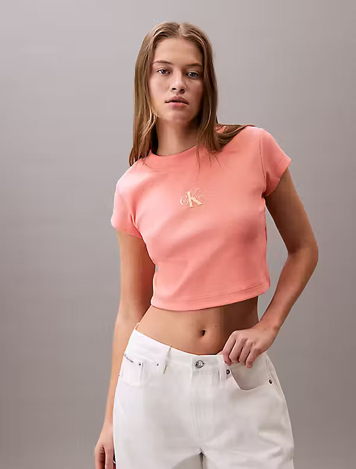 CALVIN KLEIN Kadın  Pembe T-Shirt LV047AB802 VDW