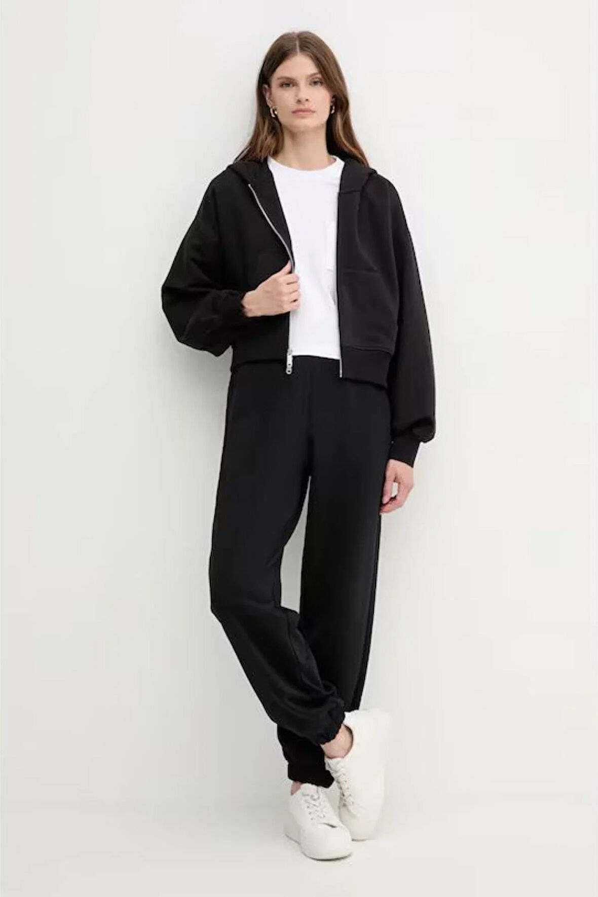 Calvin Klein Kadın Sweatshirt-LV047C216GBLACK