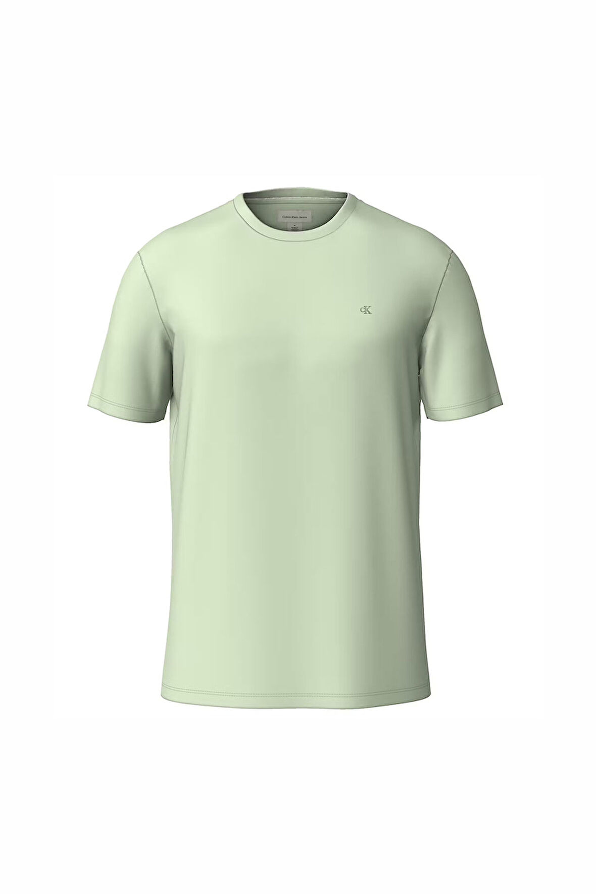 Erkek Supima Pamuk Bisiklet Yaka T-Shirt - Yeşil  | S