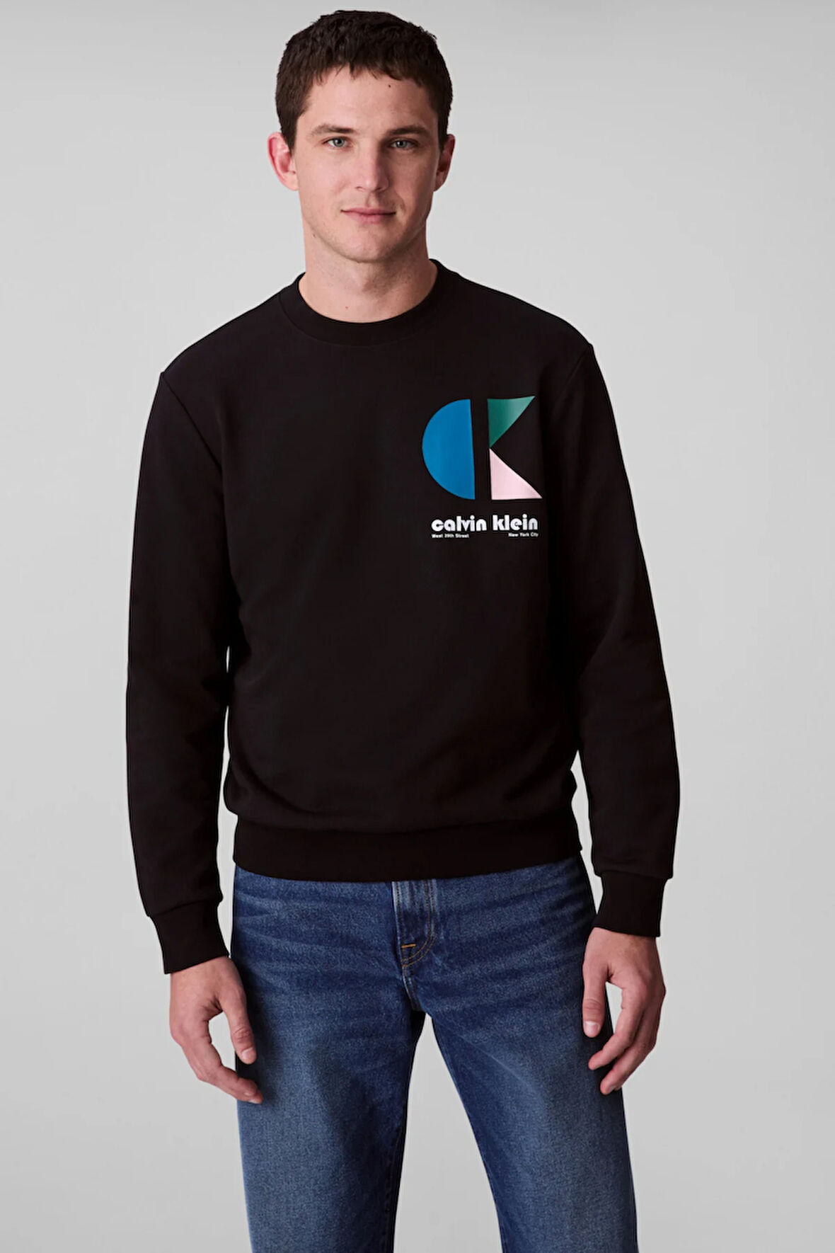 Calvin Klein Erkek Sweatshirt-LV04RC285GBLACK