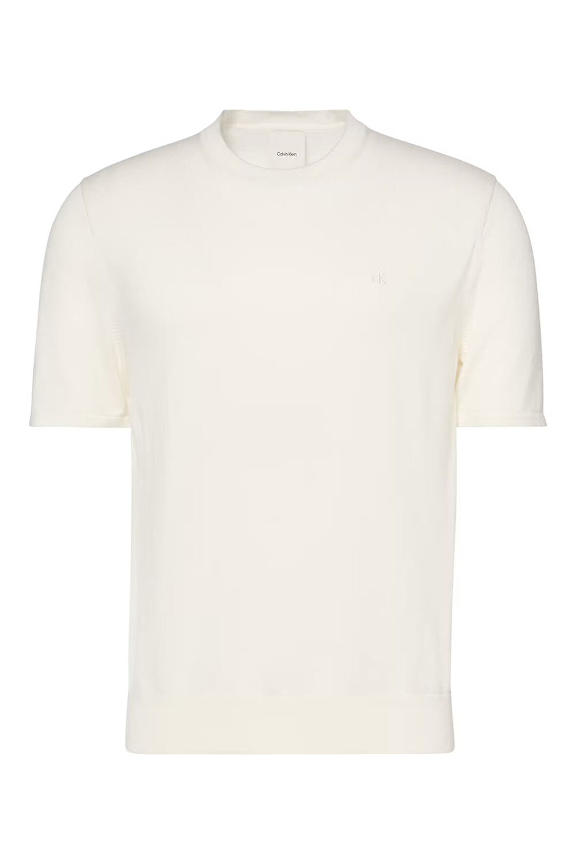 Erkek Kısa Kollu Supima Pamuklu T-Shirt - Ekru | S