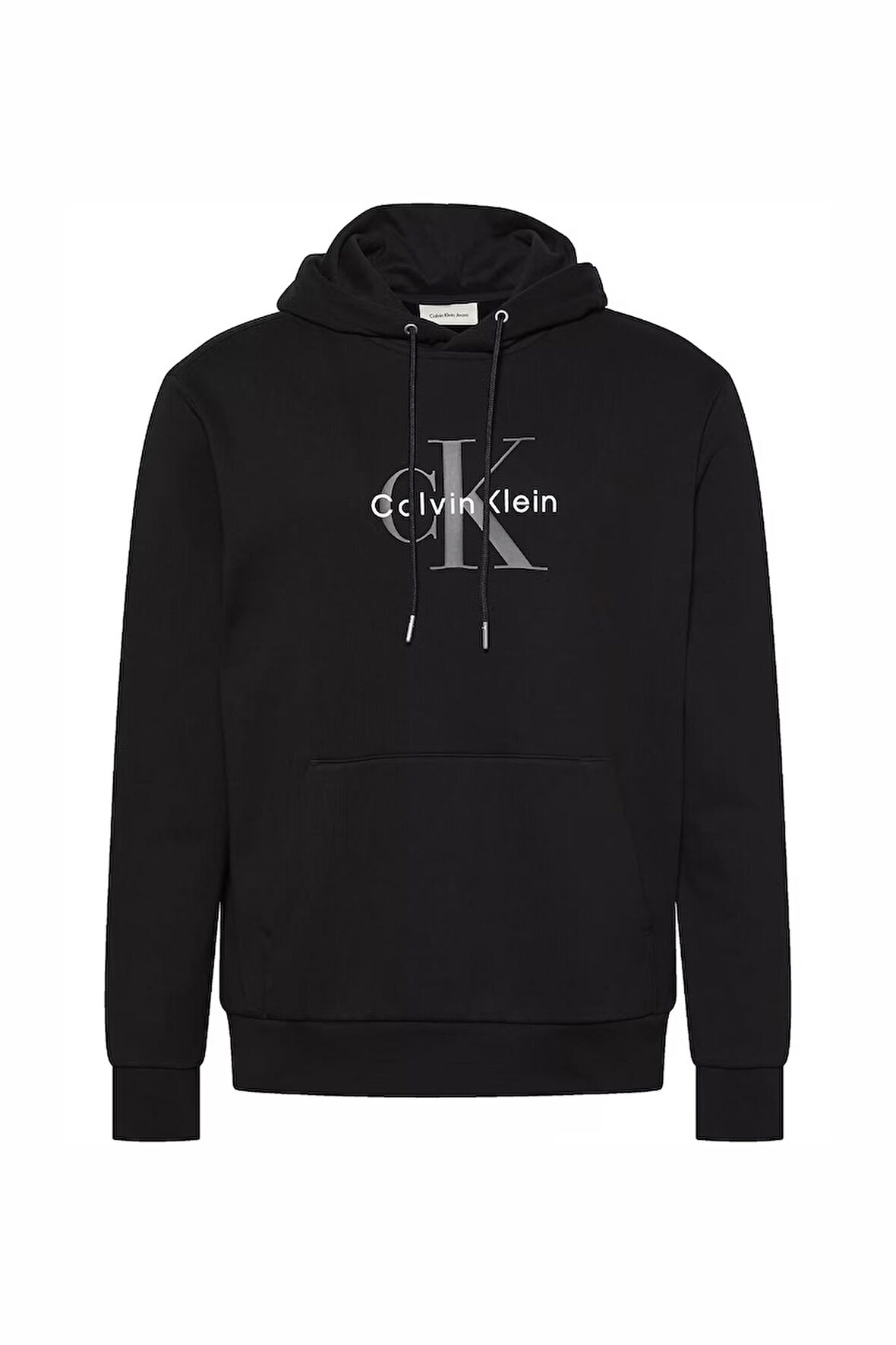 Erkek Kapüşonlu Sweatshirt LS EU Monologo 350Terry - Siyah  | L