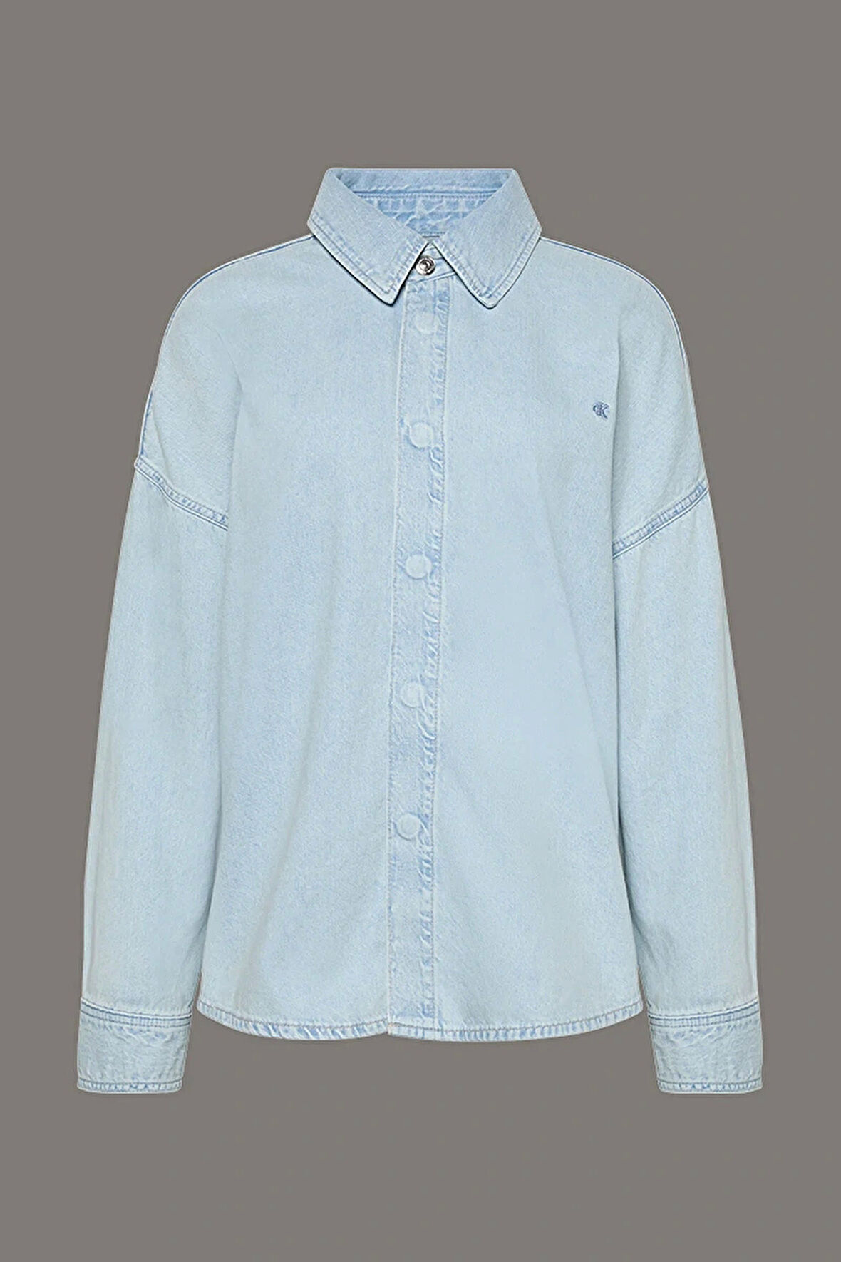 Calvin Klein Jeans Rahat Kesim Keten Denim Kadın Gömlek LV047C709G-X1O