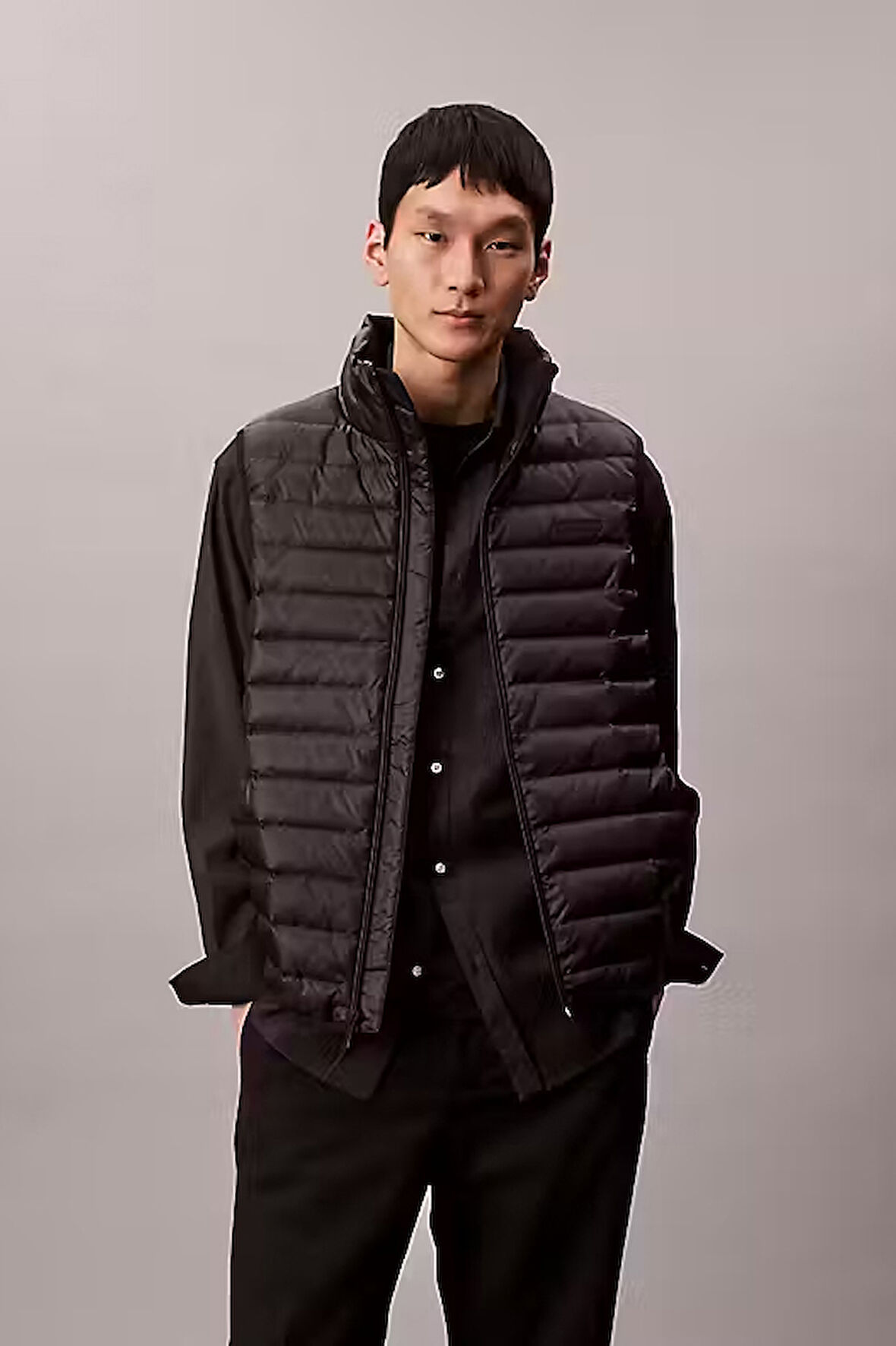 Erkek Regular Fit Kapitone Şişme Yelek - Siyah | XS