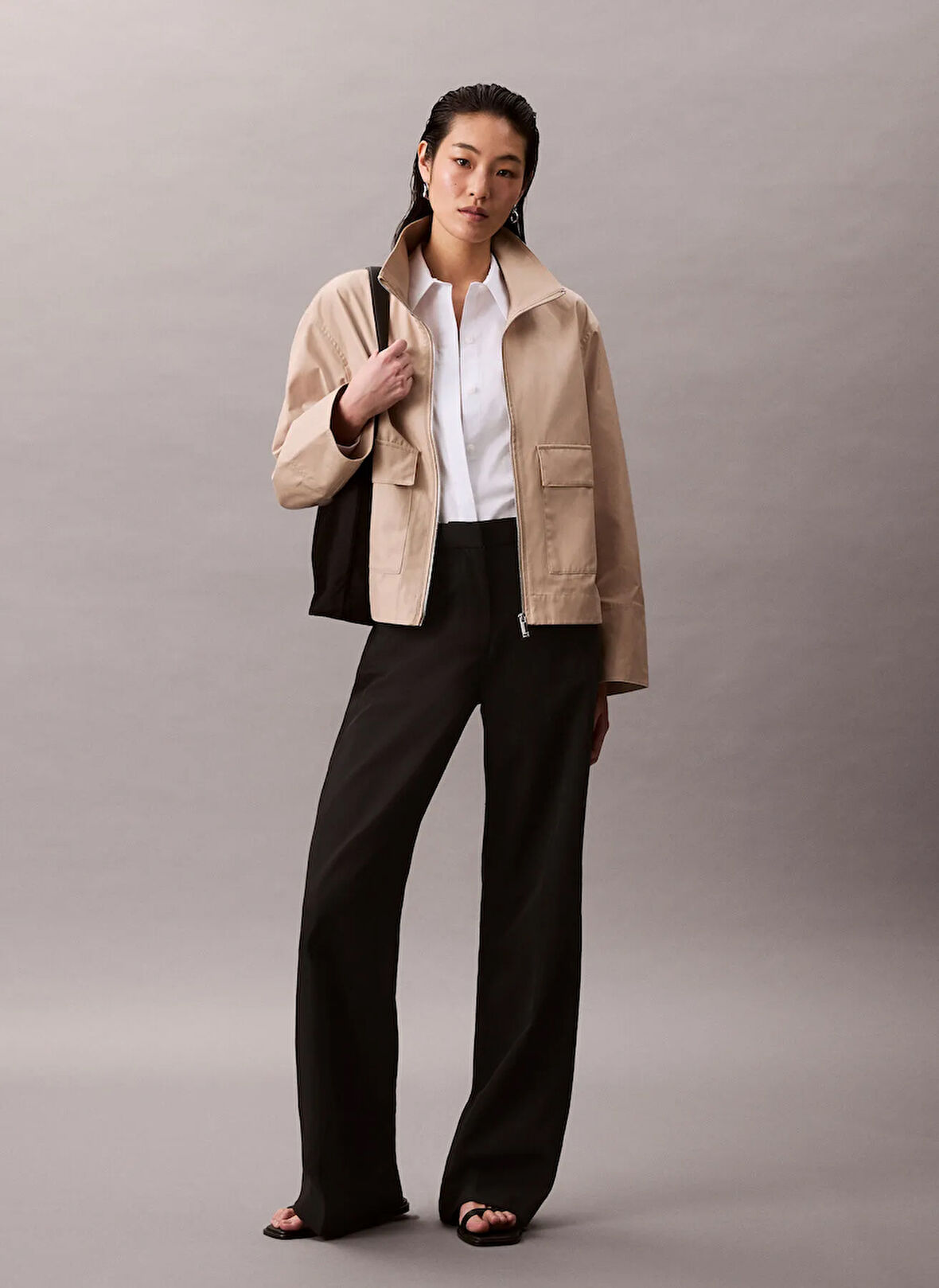 Calvin Klein Standart Kahve Kadın Ceket LV044C528GPF0