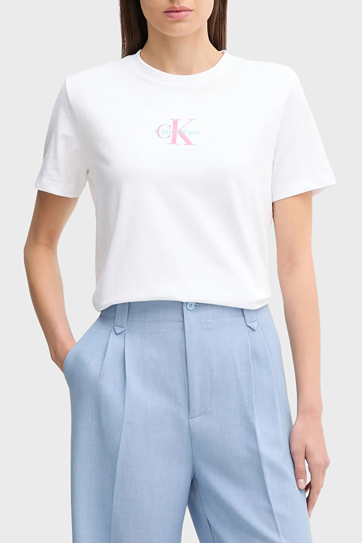 Calvin Klein Bayan T Shirt LV047C856G YAA